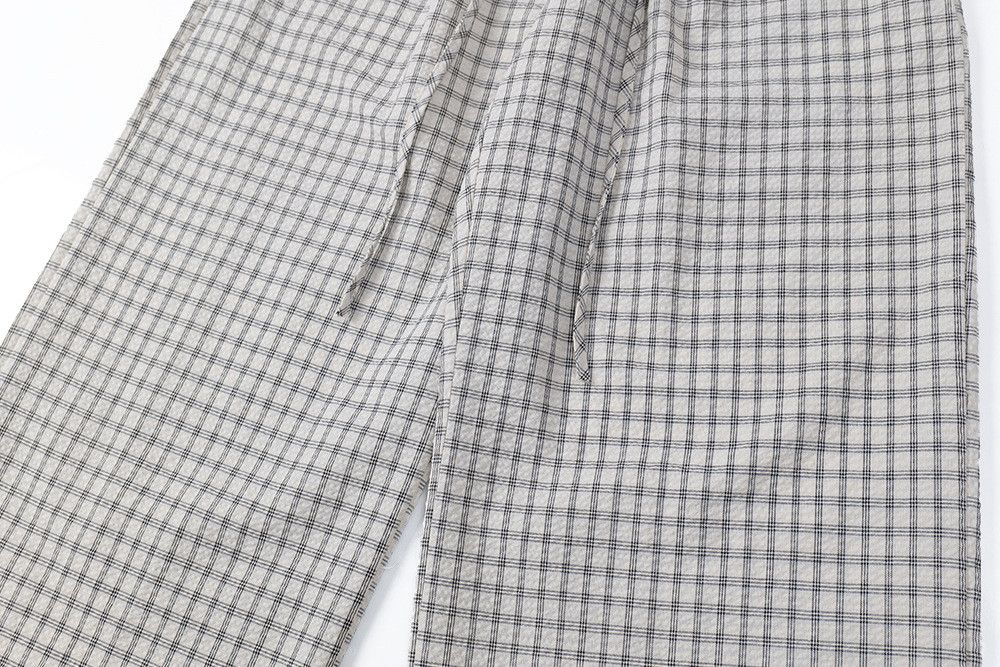 Japanese Brand × Vintage American retro plaid wide-leg casual trousers Size US 32 / EU 48 - 6 Thumbnail