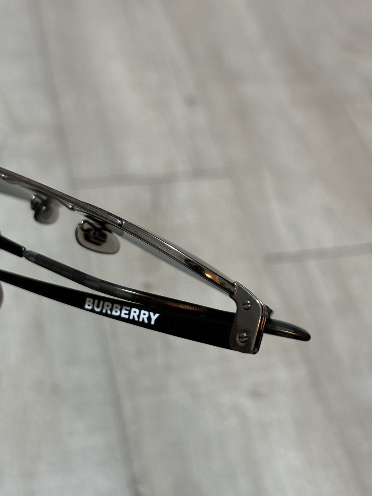 Burberry × Burberry Prorsum Unisex B-3109 Italy Big Logo Frame Metal-Matte Round Shape Sunglasses Size ONE SIZE - 19 Thumbnail