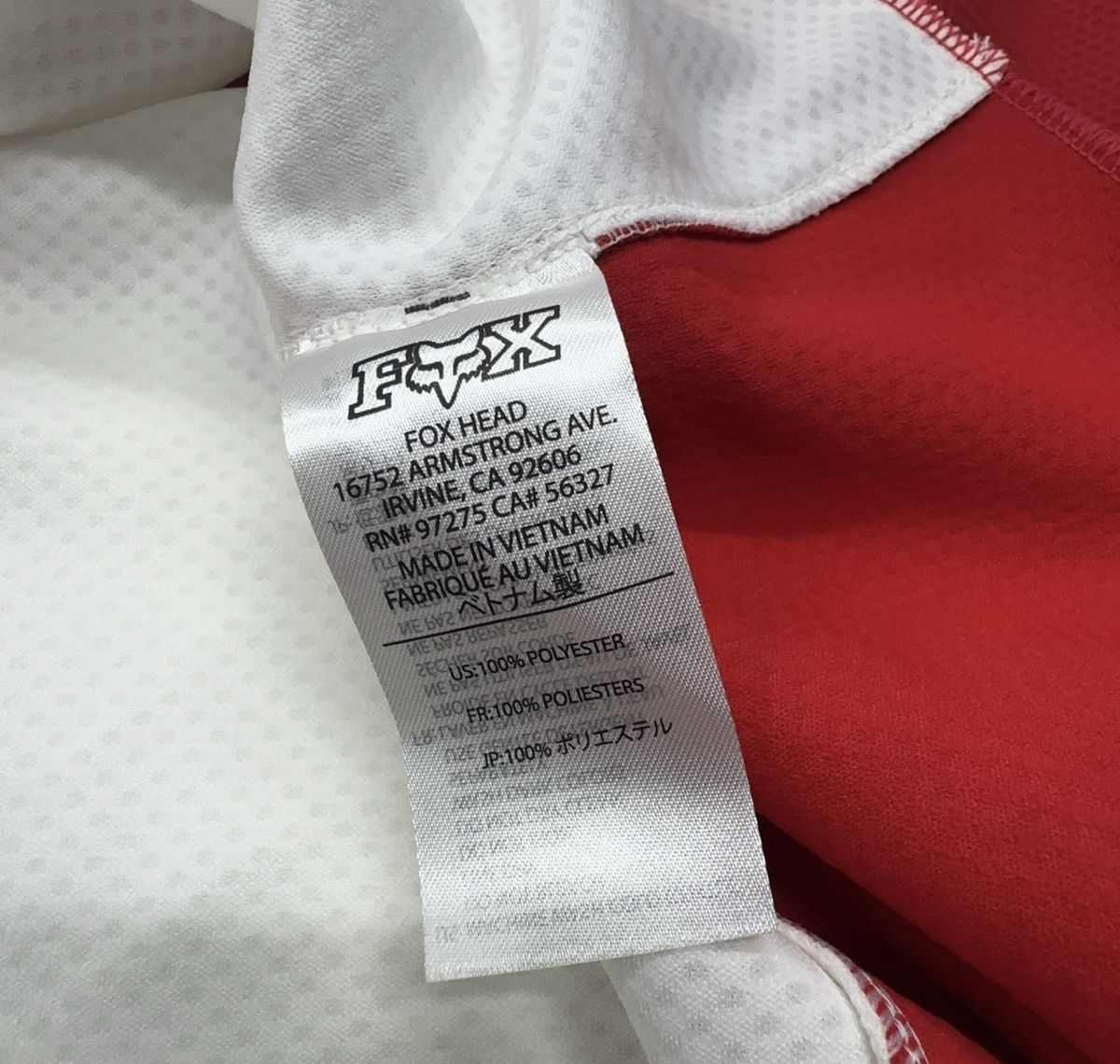Fox Racing × Supreme Supreme Fox racing moto Jersey top white red Size US S / EU 44-46 / 1 - 5 Thumbnail