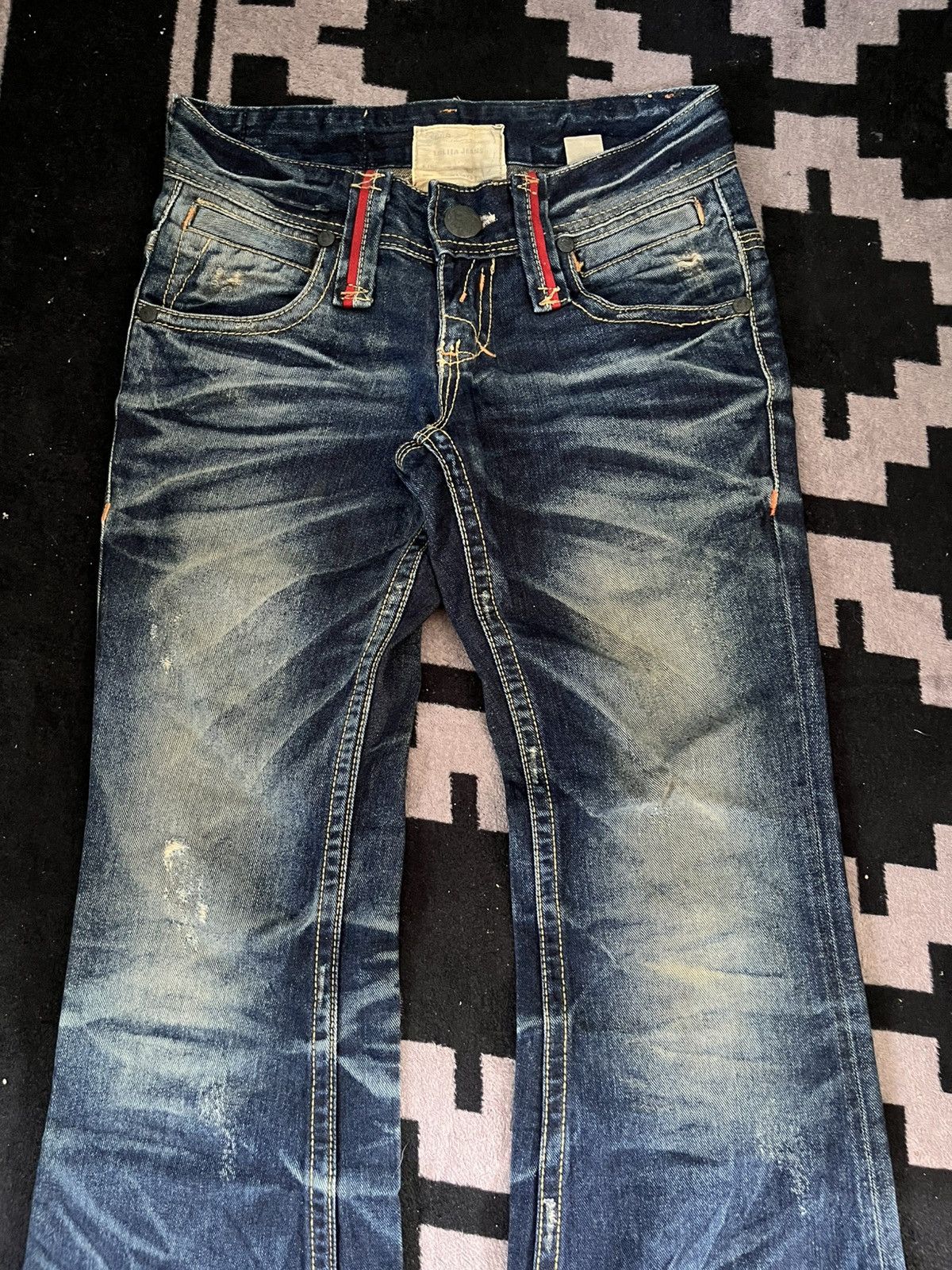Japanese Brand Yashimoto nara lolita mudwash flare jeans Size US 26 / EU 42 - 3 Thumbnail