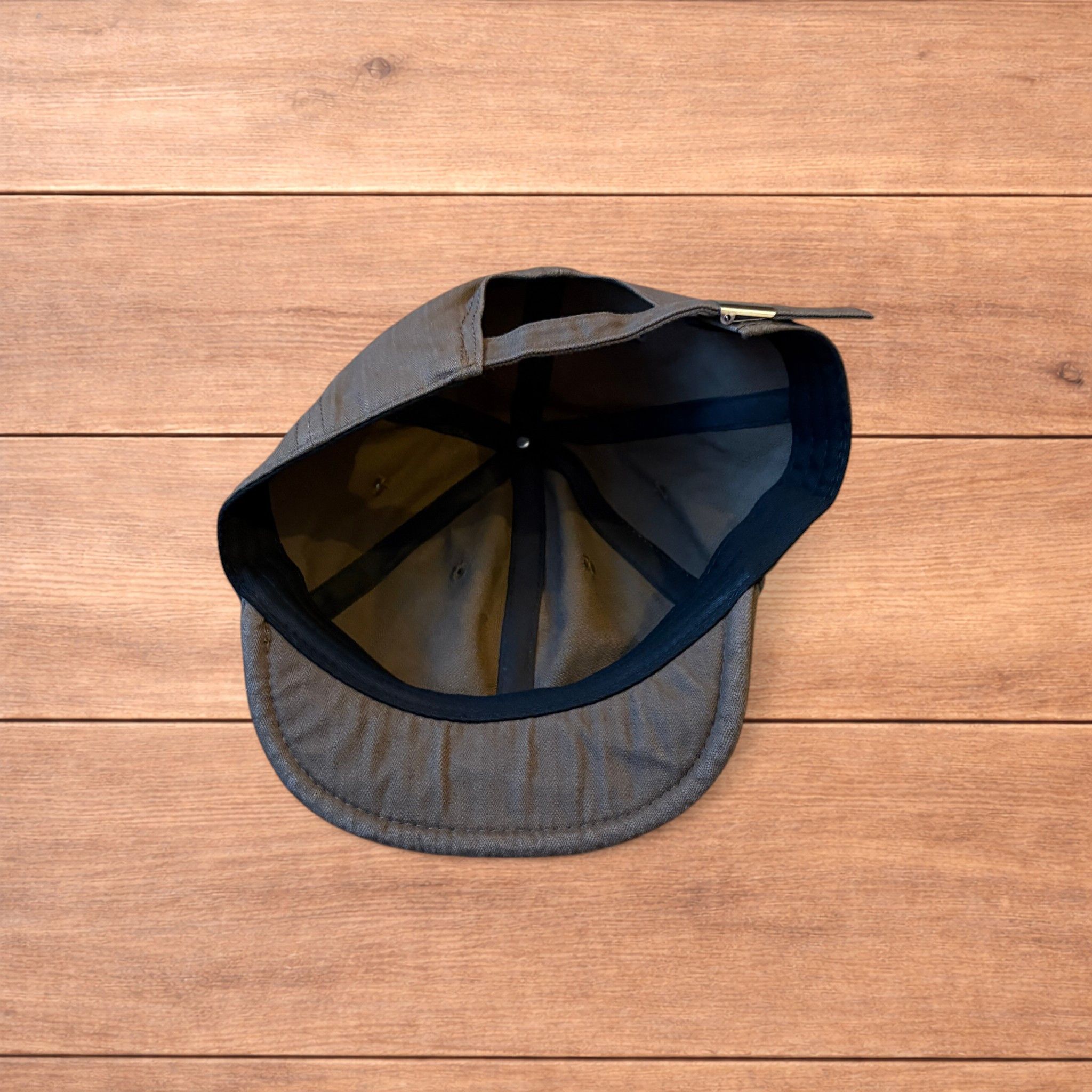 Japanese Brand Vintage Korean style short brim hat cap in brown. Size ONE SIZE - 5 Thumbnail