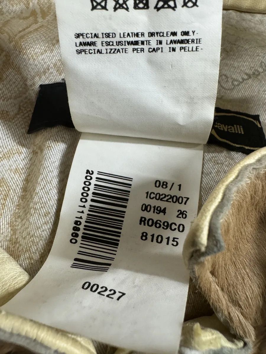 Roberto Cavalli SS2008 Cavalli Beige Hybrid Pony Hair Leather Jacket Size S / US 4 / IT 40 - 8 Thumbnail