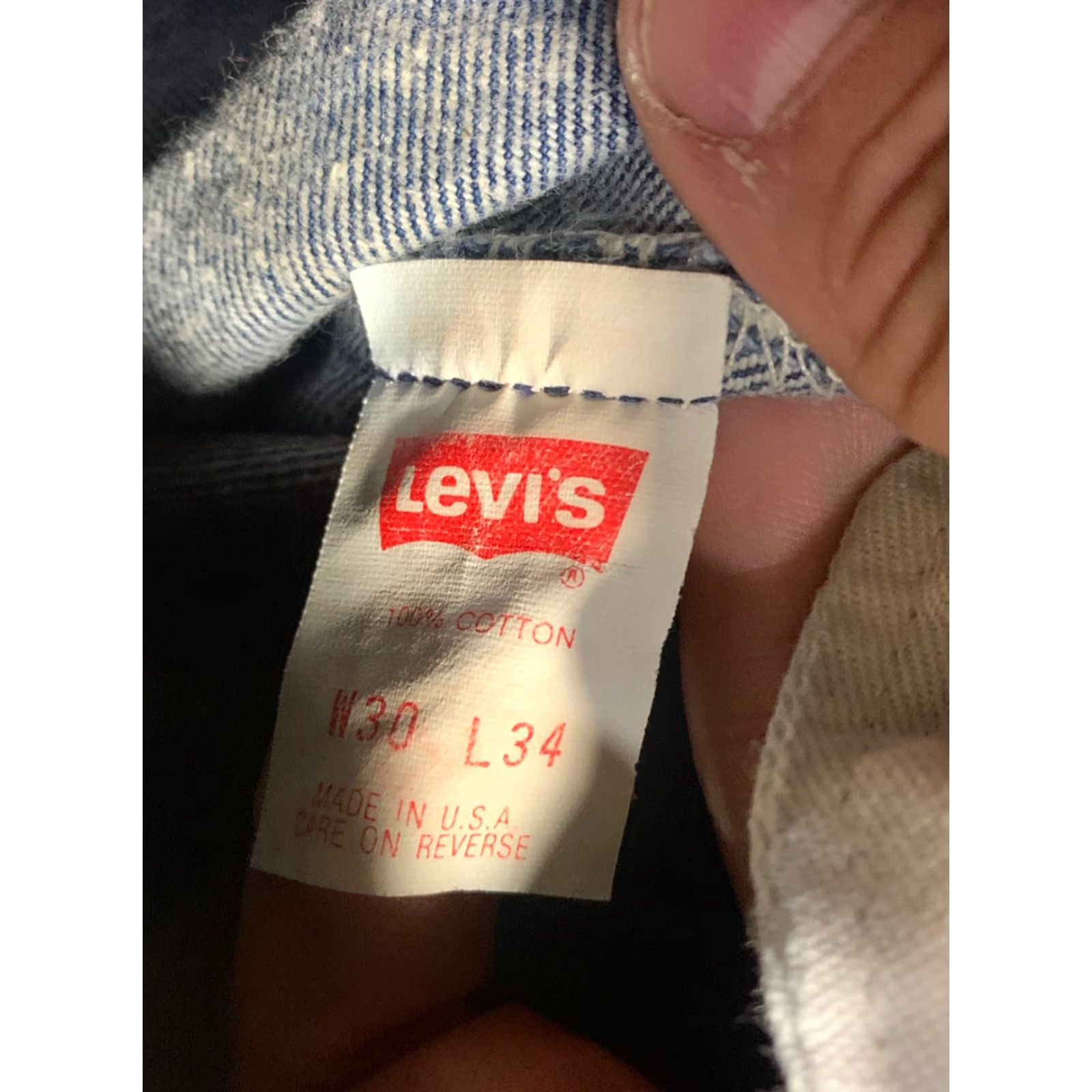 Levi's VINTAGE Levi's 501xx Button Fly Straight Jeans Men's Size 28 X 32 Dark Blue Size US 28 / EU 44 - 5 Thumbnail