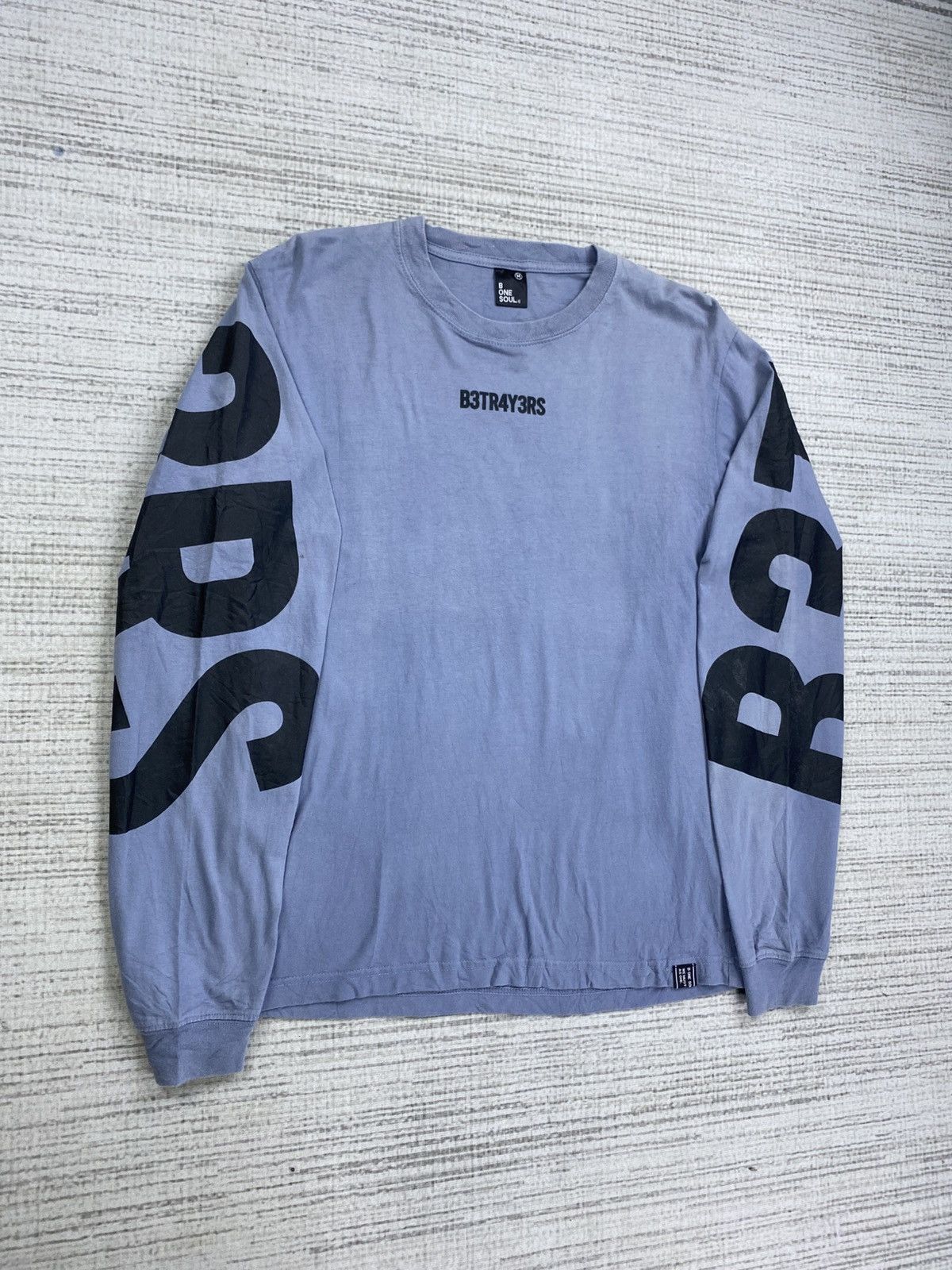 Hysteric Glamour × Vintage Vintage B one Soul B3TR4Y3RS Big Spellout Long Sleeve Tshirt Size US S / EU 44-46 / 1 - 3 Thumbnail