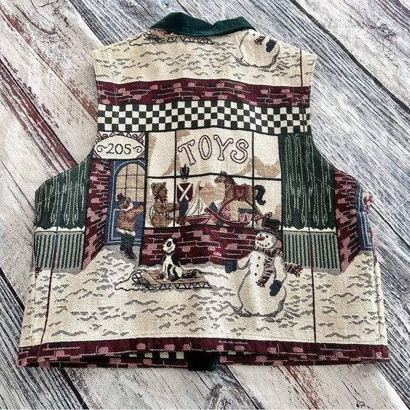 Vintage Vintage Toy-Themed Vest with Snowman Design Size XL / US 12-14 / IT 48-50 - 3 Thumbnail