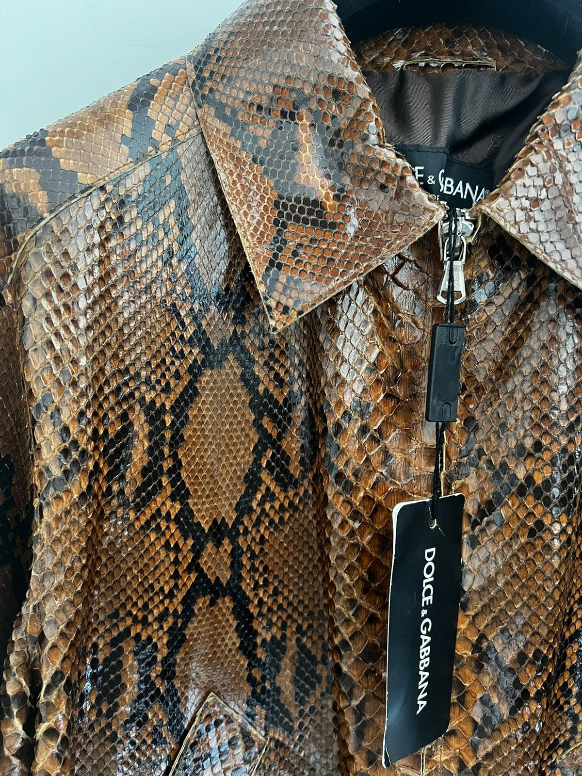 Dolce & Gabbana Dolce e Gabbana Python Jacket Size US M / EU 48-50 / 2 - 2 Thumbnail