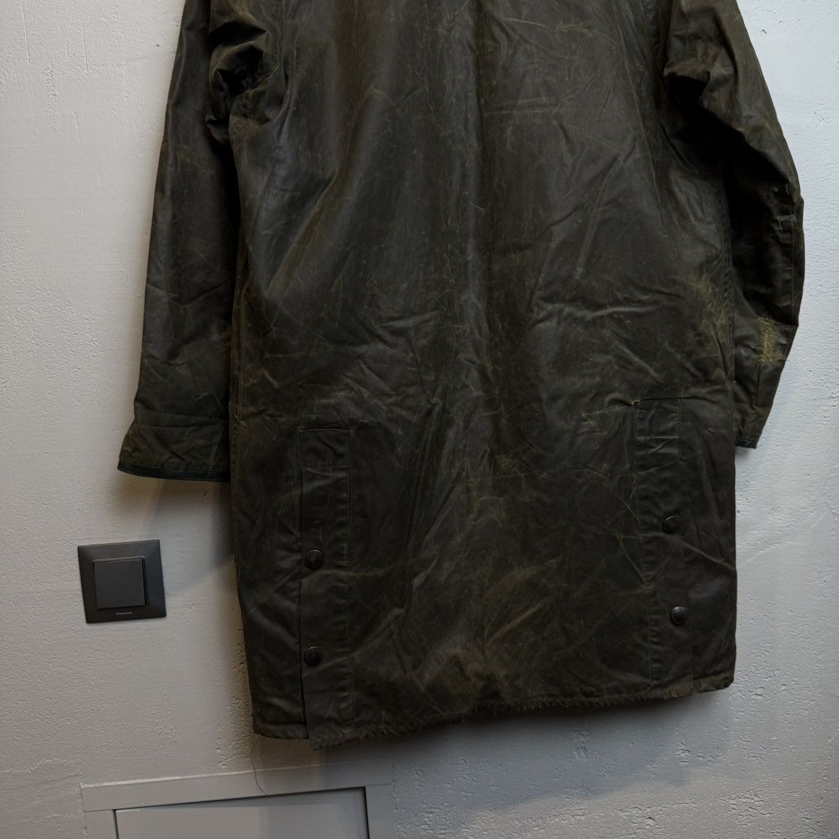 Barbour Vintage Barbour Mark Phillips Waxed Jacket Trench Coat Size US S / EU 44-46 / 1 - 14 Thumbnail