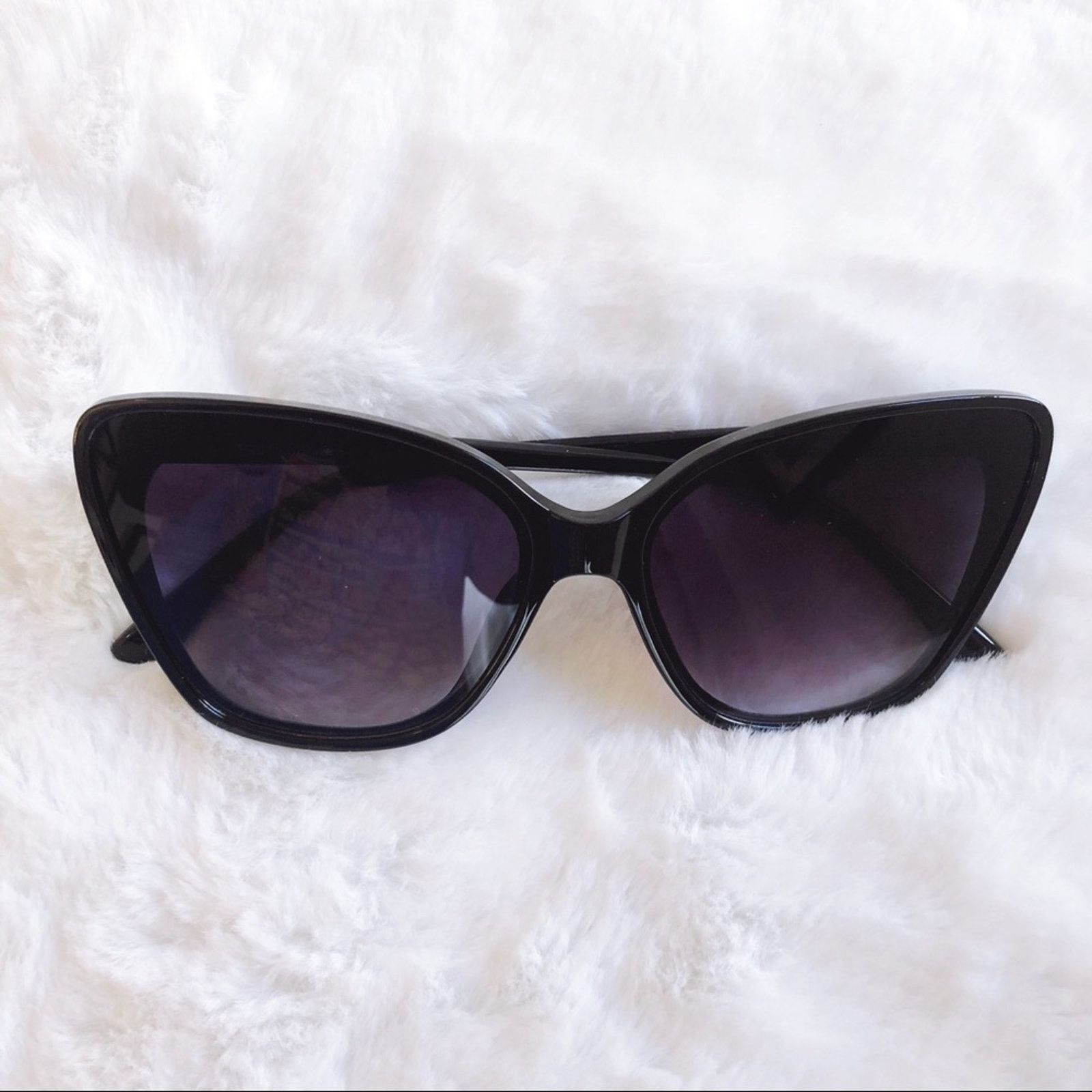 Other Amelia Black Cat Eye Full Rim Sunglasses Size ONE SIZE - 6 Thumbnail