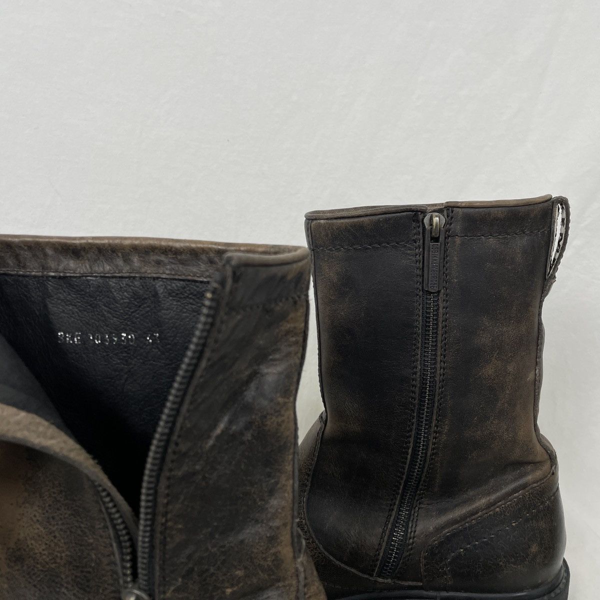 Dirk Bikkembergs 00S DIRK BIKKEMBERGS DISTRESSED ZIP BOOTS Size US 10 / EU 43 - 8 Thumbnail
