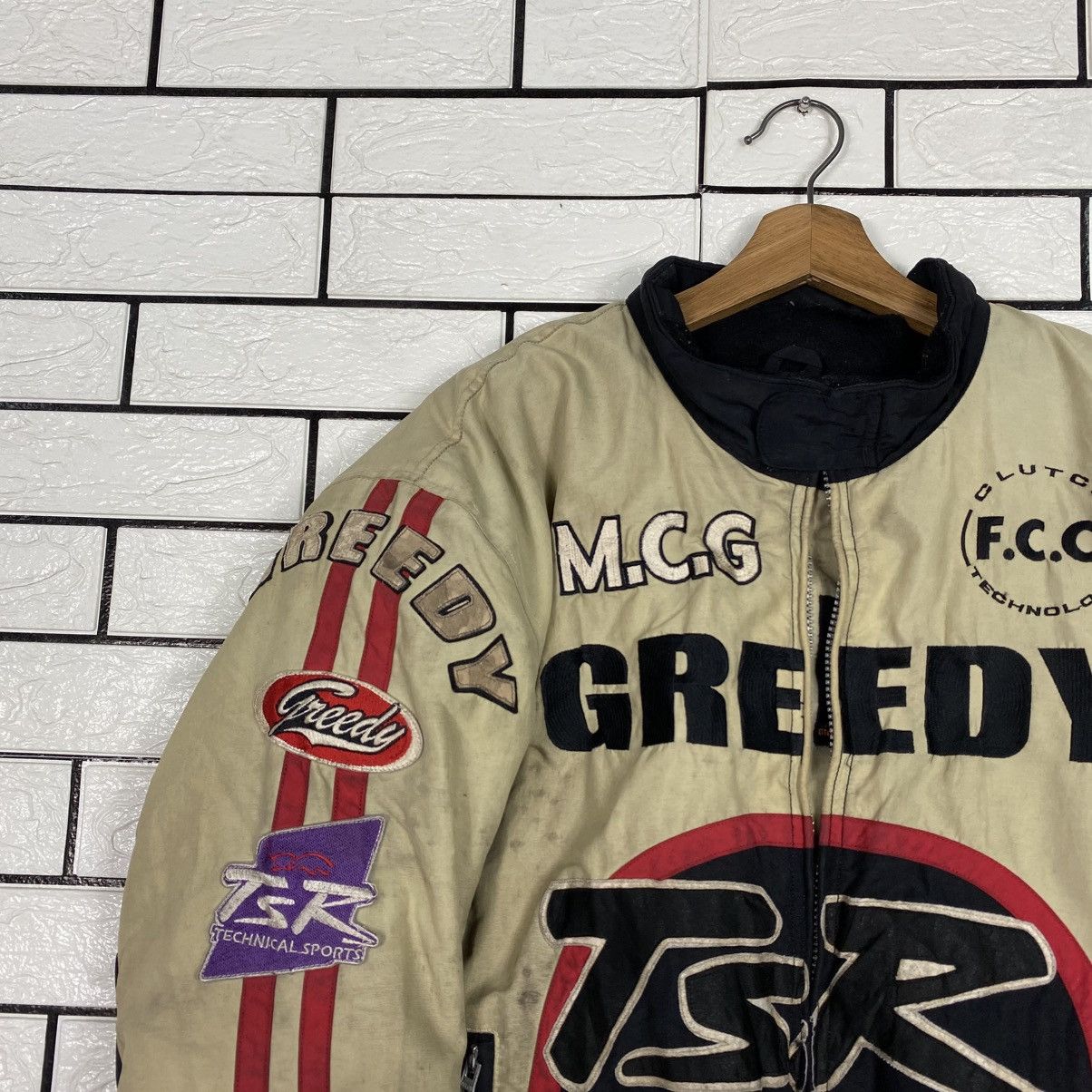 Japanese Brand Vintage Biker Jacket Cafe Racer Greedy Big Logo Size US L / EU 52-54 / 3 - 8 Thumbnail