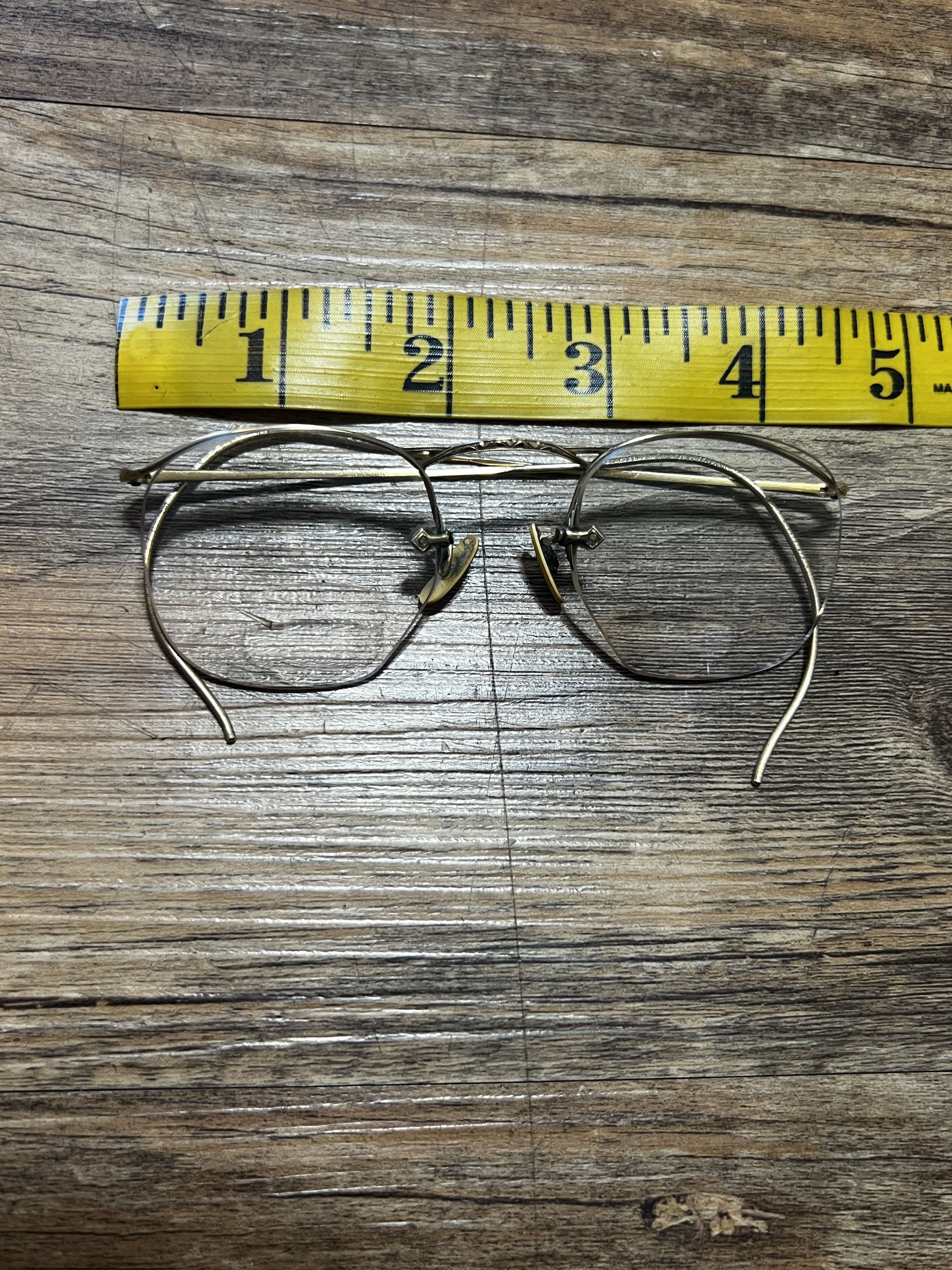 Vintage Vintage American Optical 12K GF Gold Frame Reading Glasses Size ONE SIZE - 9 Thumbnail