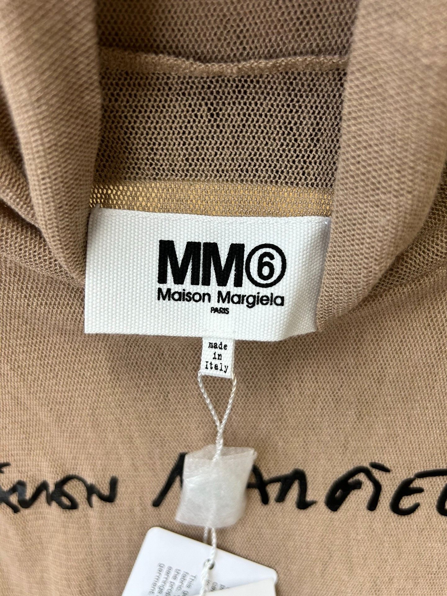Maison Margiela Maison Margiela Mesh logo letter printed turtleneck long-sl Size US S / EU 44-46 / 1 - 5 Thumbnail
