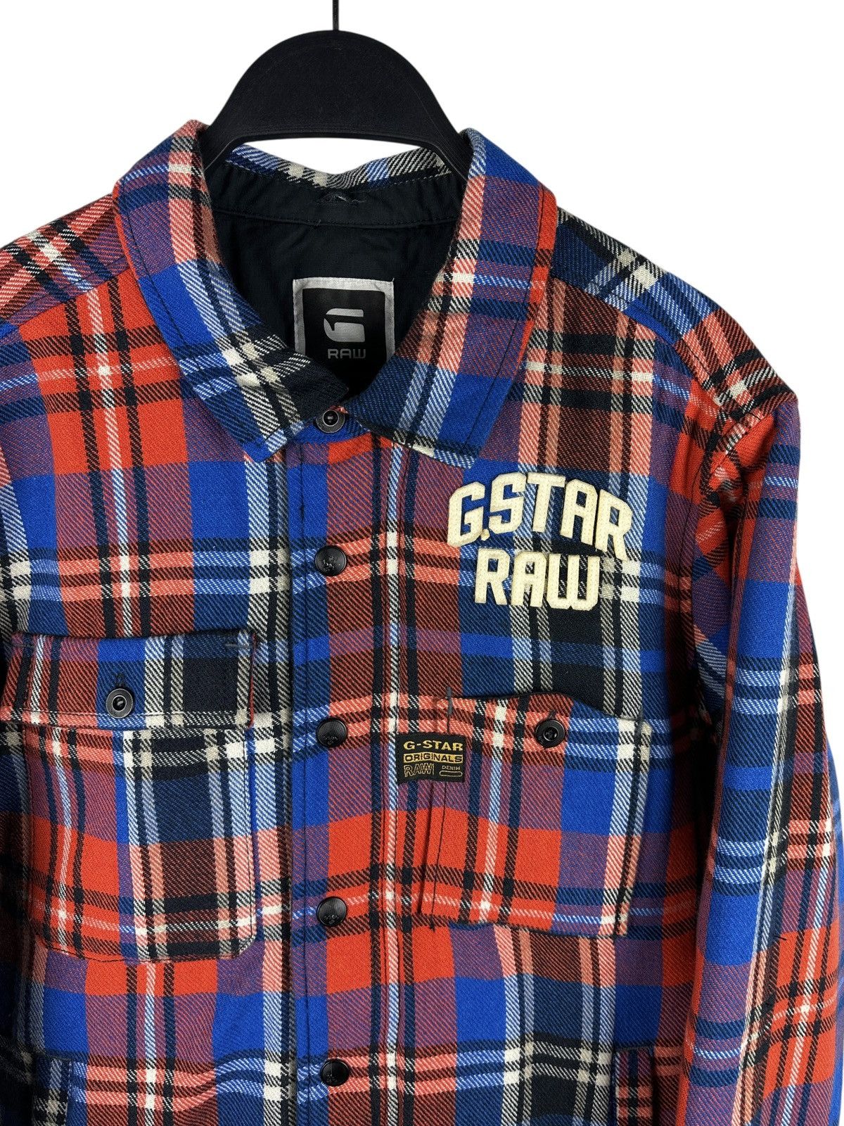G-Star G-Star Raw Forest Quilted Overshirt L/S Acrylic Wool Jacket Size US L / EU 52-54 / 3 - 3 Thumbnail