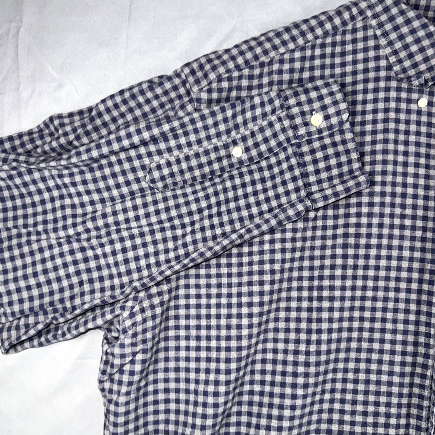 Ralph Lauren Ralph Lauren Shirt Men 2XLT Blue Gingham Button-Down Long Sleeve Casual Stay Relaxed Fit Big & Tall Size US XXL / EU 58 / 5 - 6 Thumbnail
