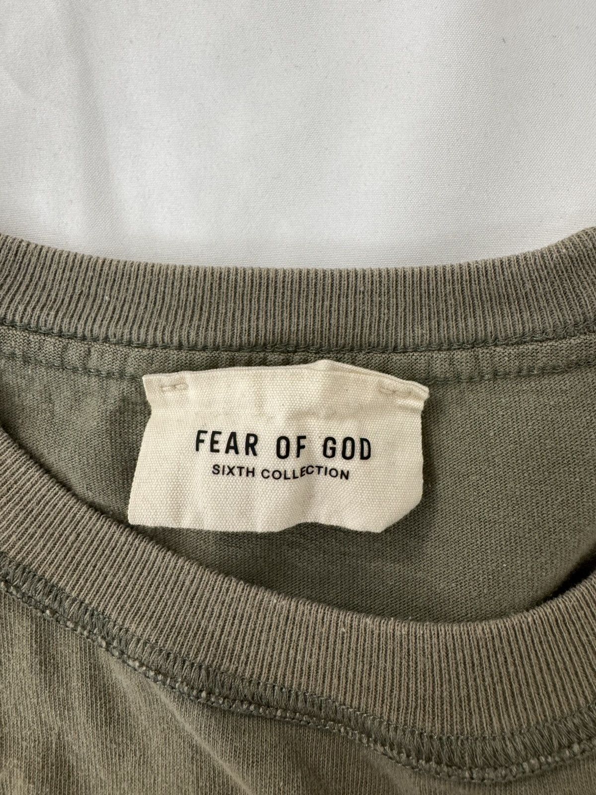 Fear of God Fear of God Sixth Collection Green FG Tee Size US XS / EU 42 / 0 - 5 Thumbnail
