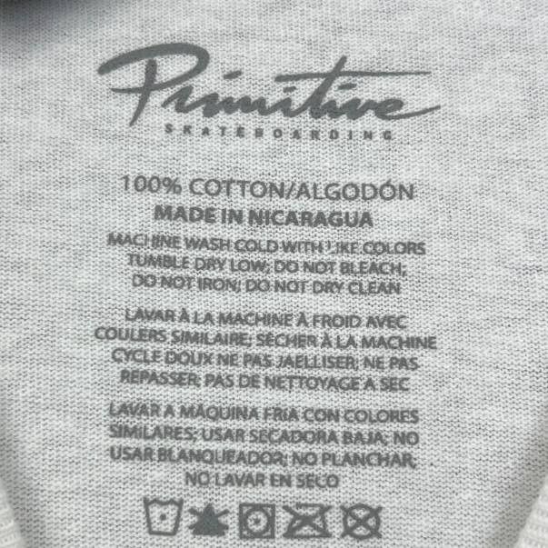 Primitive Primitive Skateboarding Shirt Men Large White Crew Neck New Size US L / EU 52-54 / 3 - 5 Thumbnail