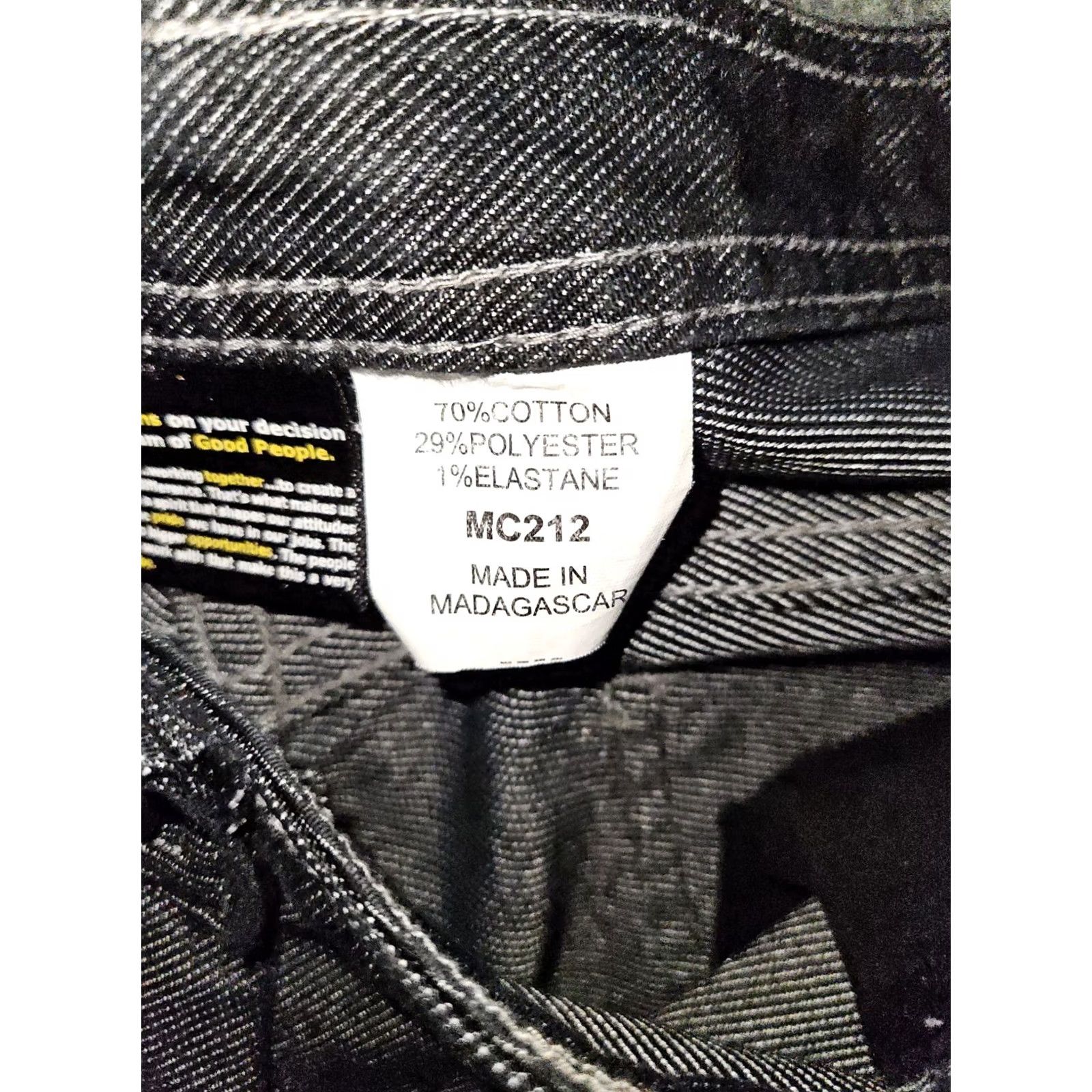 Vintage McDonald's Women's Jeans 12 Regular Black Mid Rise Stretch Pants Size 34" / US 12 / IT 48 - 3 Thumbnail