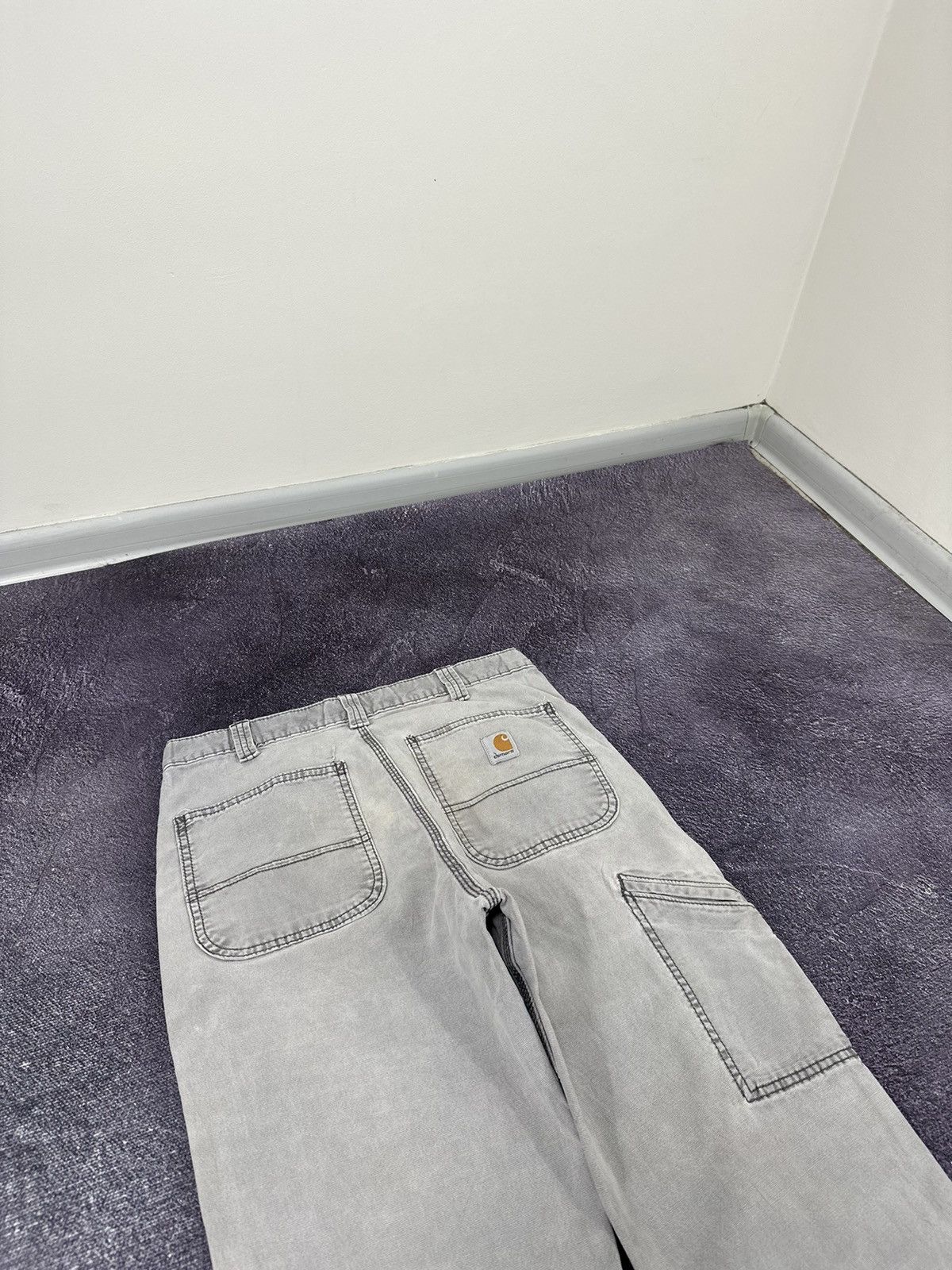 Carhartt Vintage Carhartt Faded Grey American Baggy USA Work Pants Size US 32 / EU 48 - 6 Thumbnail