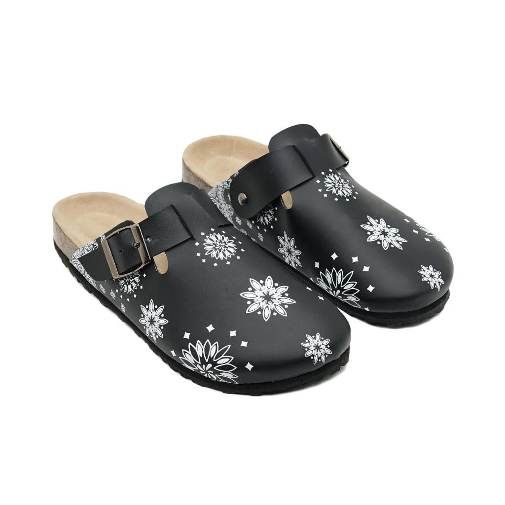 Genuine Leather Loxusdrip - Fresco Black Bandana Clog Slips Size US 12 / EU 45 - 1 Thumbnail