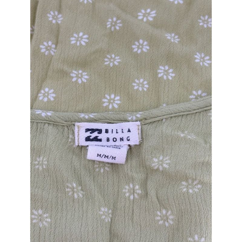 Billabong Billabong Green and White Wrap and Roll Wrap Dress Size M / US 6-8 / IT 42-44 - 6 Thumbnail