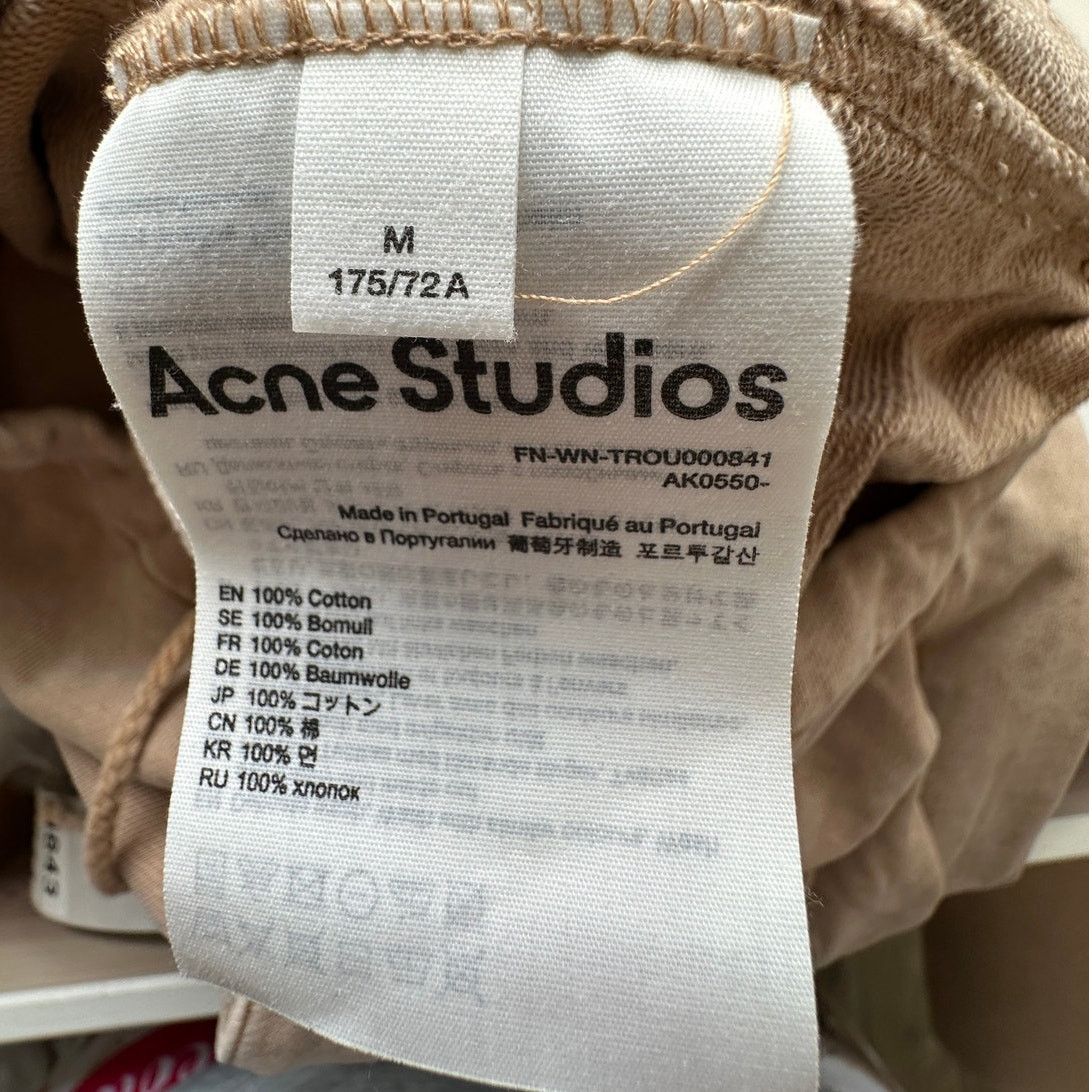 Acne Studios Acne Studios Mens Tan Wide Leg Cargo Sweat Pants M Size US 36 / EU 52 - 13 Thumbnail