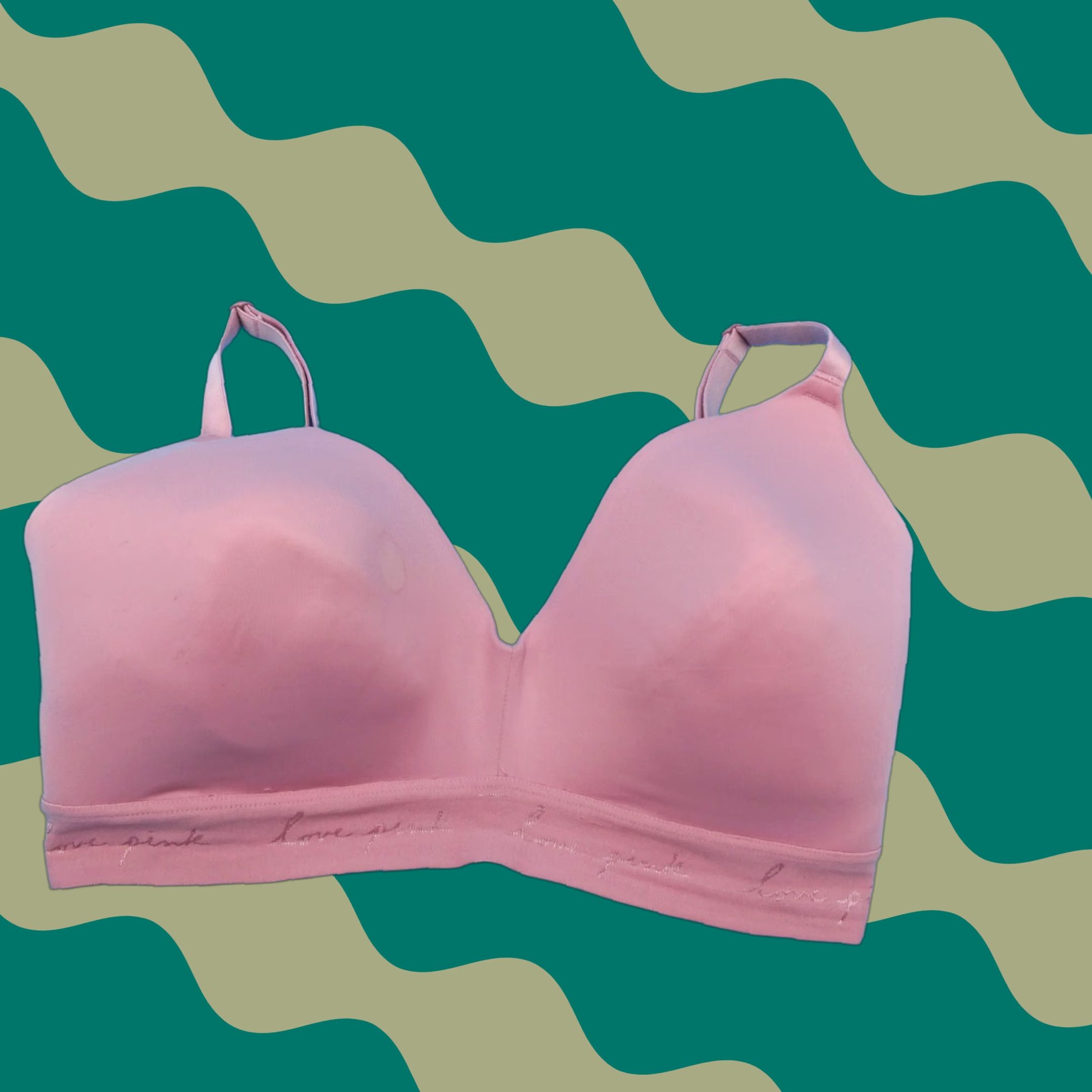 Victorias Secret Bra 34DDD Wear Everywhere Wireless Lightly Lined Pink New