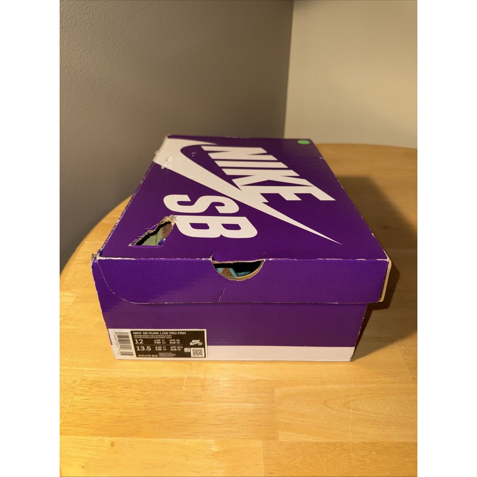 Nike Nike SB Dunk Low Orange Emerald Rise Size 12 Preowned OG BOX Size US 12 / EU 45 - 10 Thumbnail