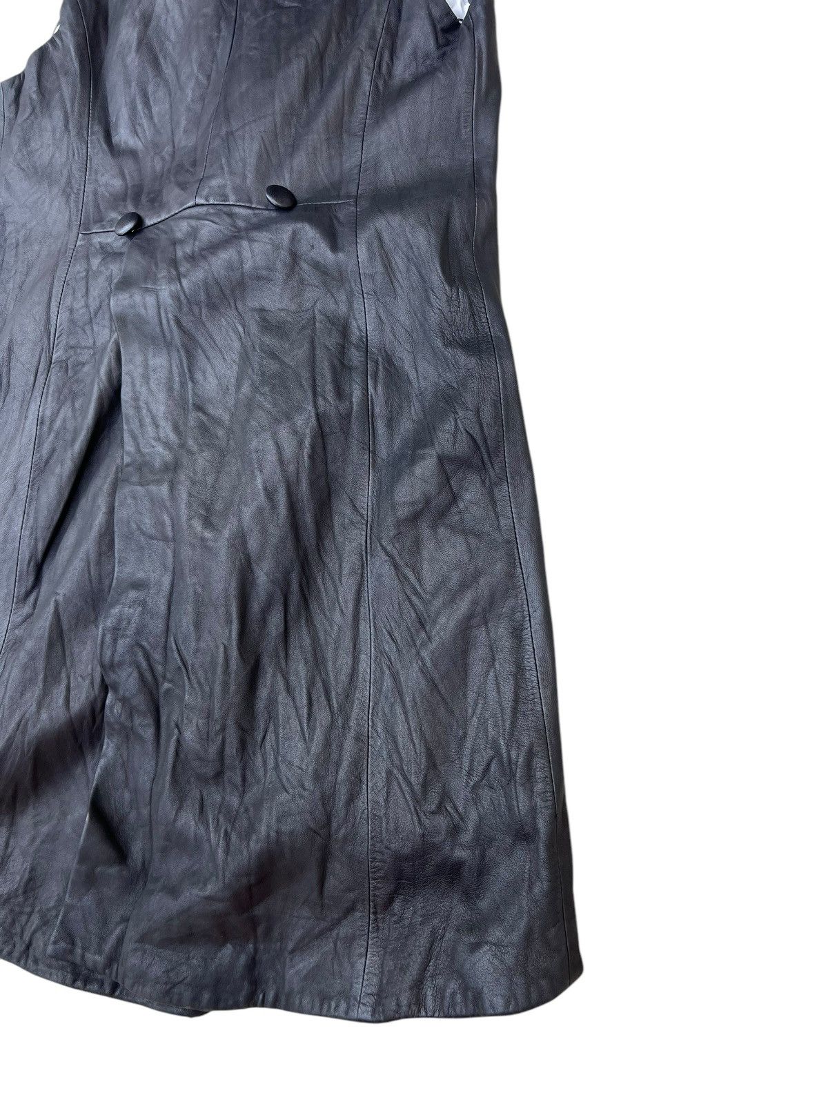 Bajra × Vintage Vintage Bajra Japan Patina Sheepskin Leather Long Vest Size US XS / EU 42 / 0 - 22 Thumbnail