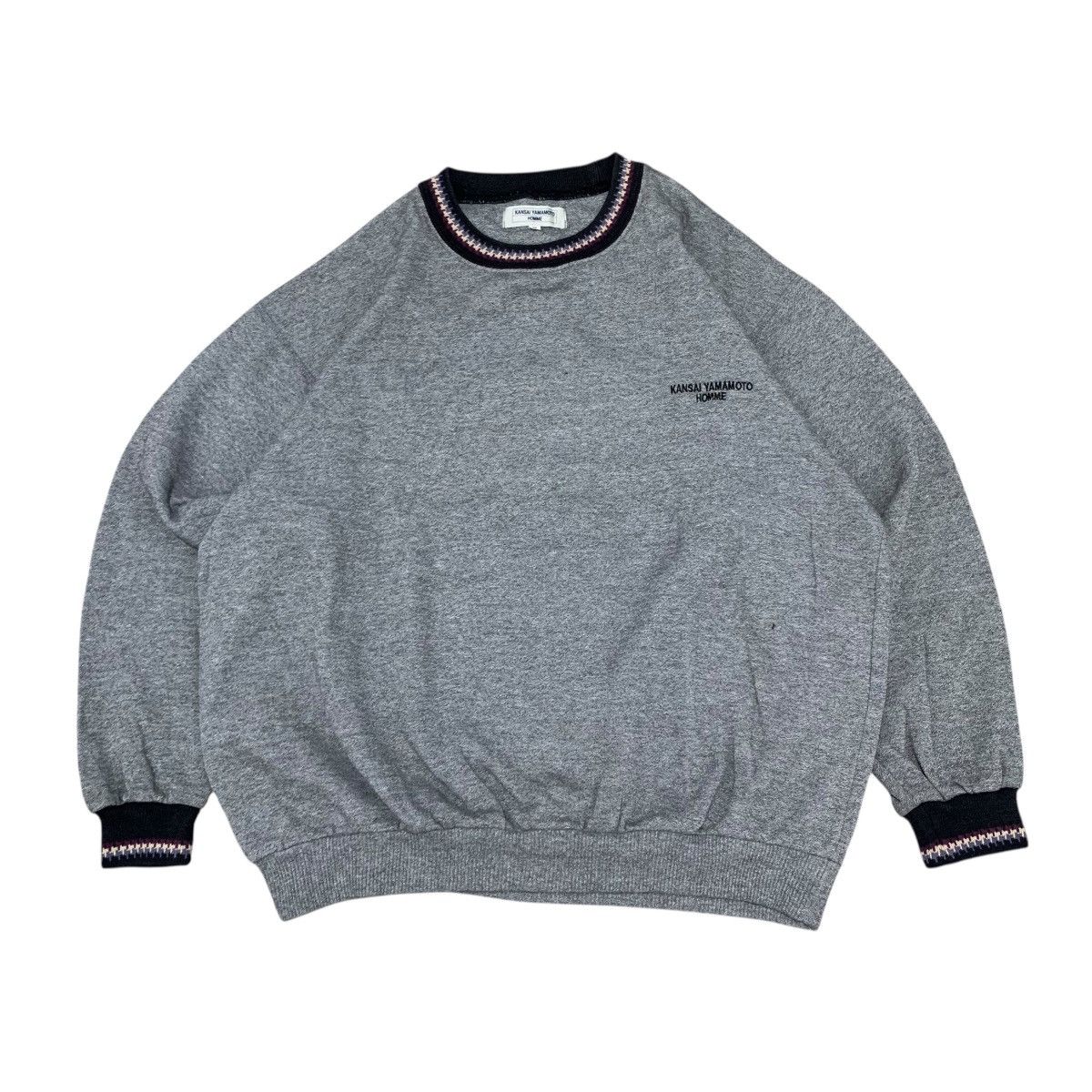 Kansai Yamamoto Vintage Kansai Yamamoto Homme Basic Sweatshirt Size US M / EU 48-50 / 2 - 1 Thumbnail