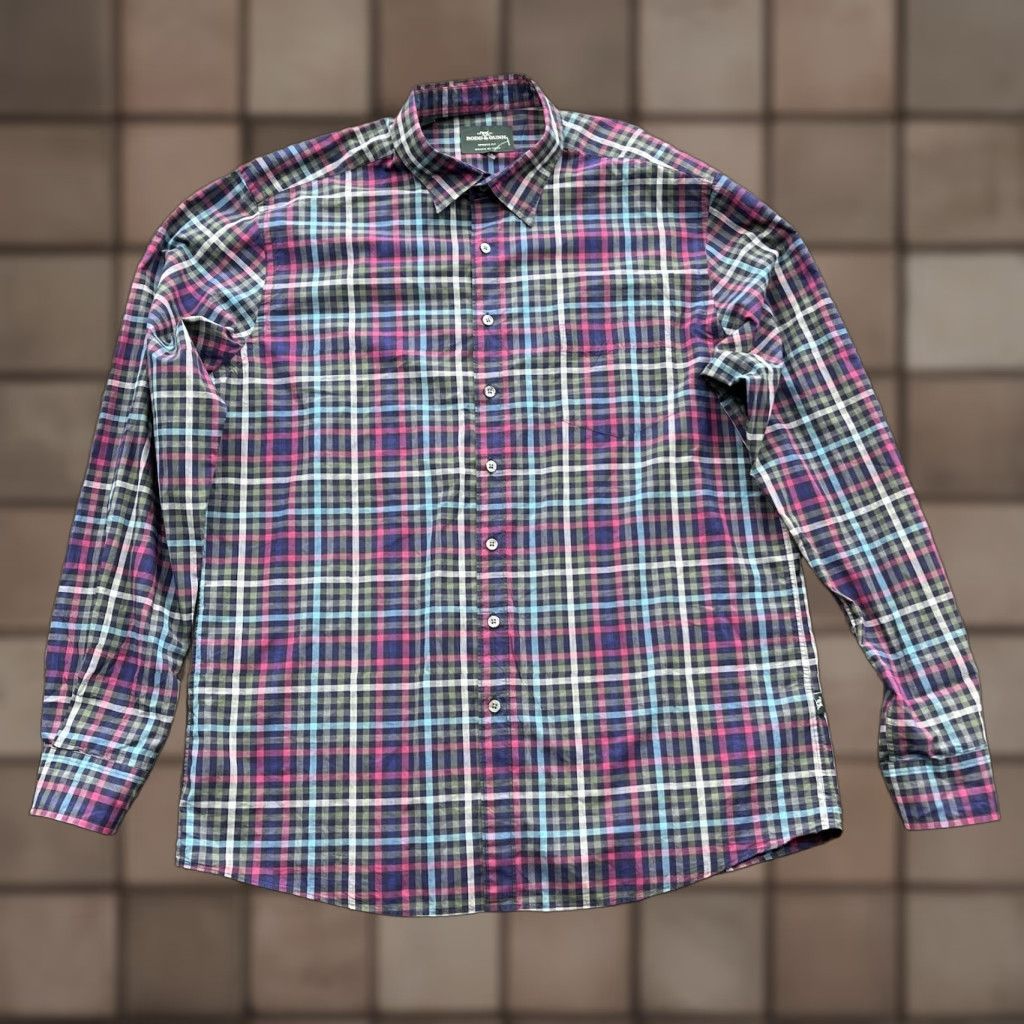 Rodd & Gunn Rodd & Gunn Men Shirt Long Sleeve Plaid Cotton 2XL Button-Up Casual Sports Fit Regular Size US XXL / EU 58 / 5 - 1 Thumbnail