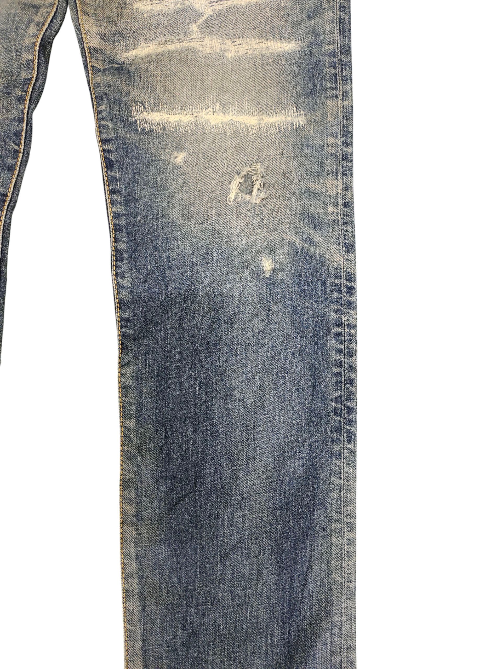 Undercover Edwin ED03 Scab Boro Stitching Distress Denim Jeans Size US 29 - 3 Thumbnail