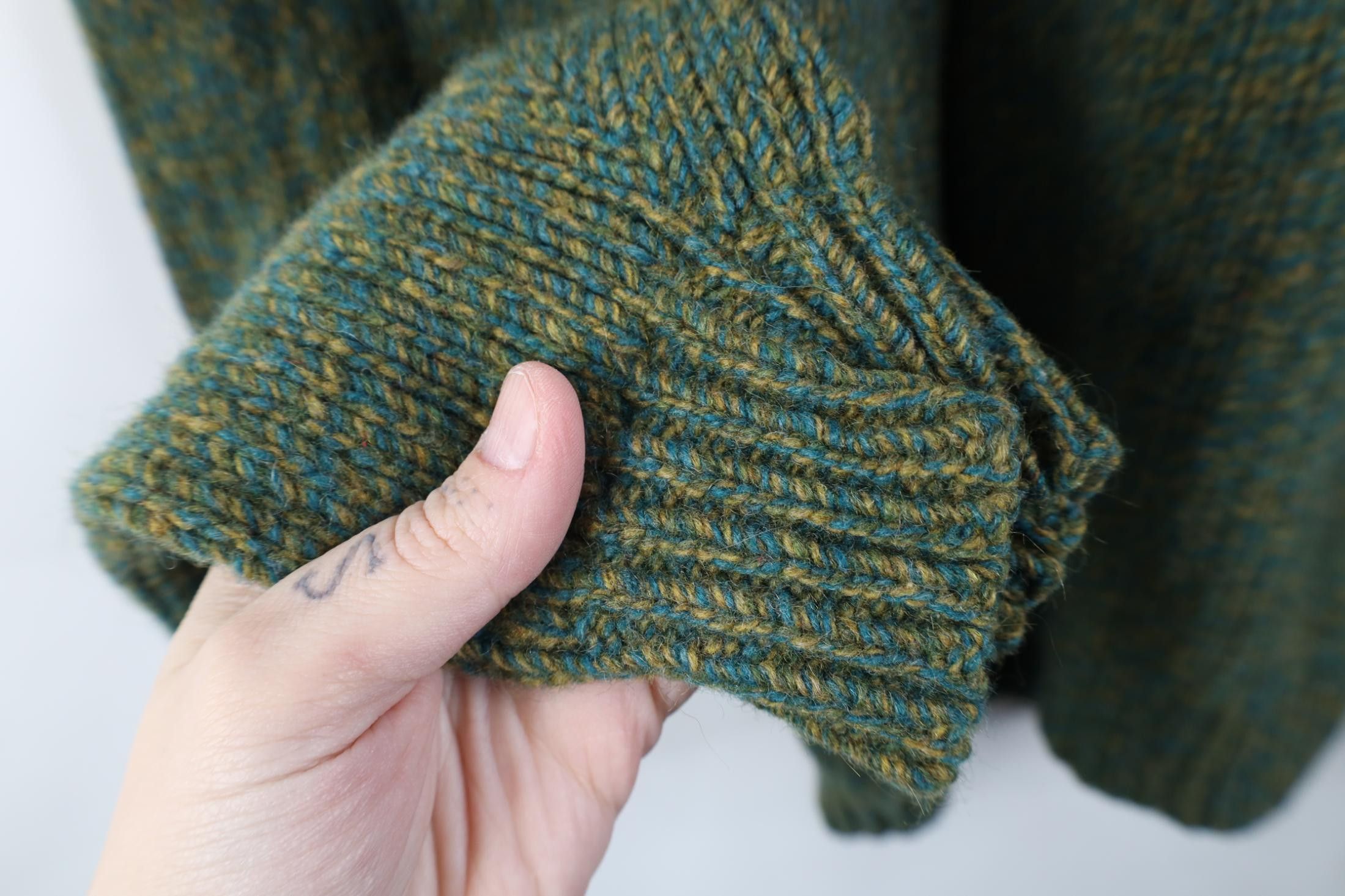 Vintage Vintage 50s 60s Streetwear Knit Shawl Sweater Flecked USA Size US S / EU 44-46 / 1 - 6 Thumbnail