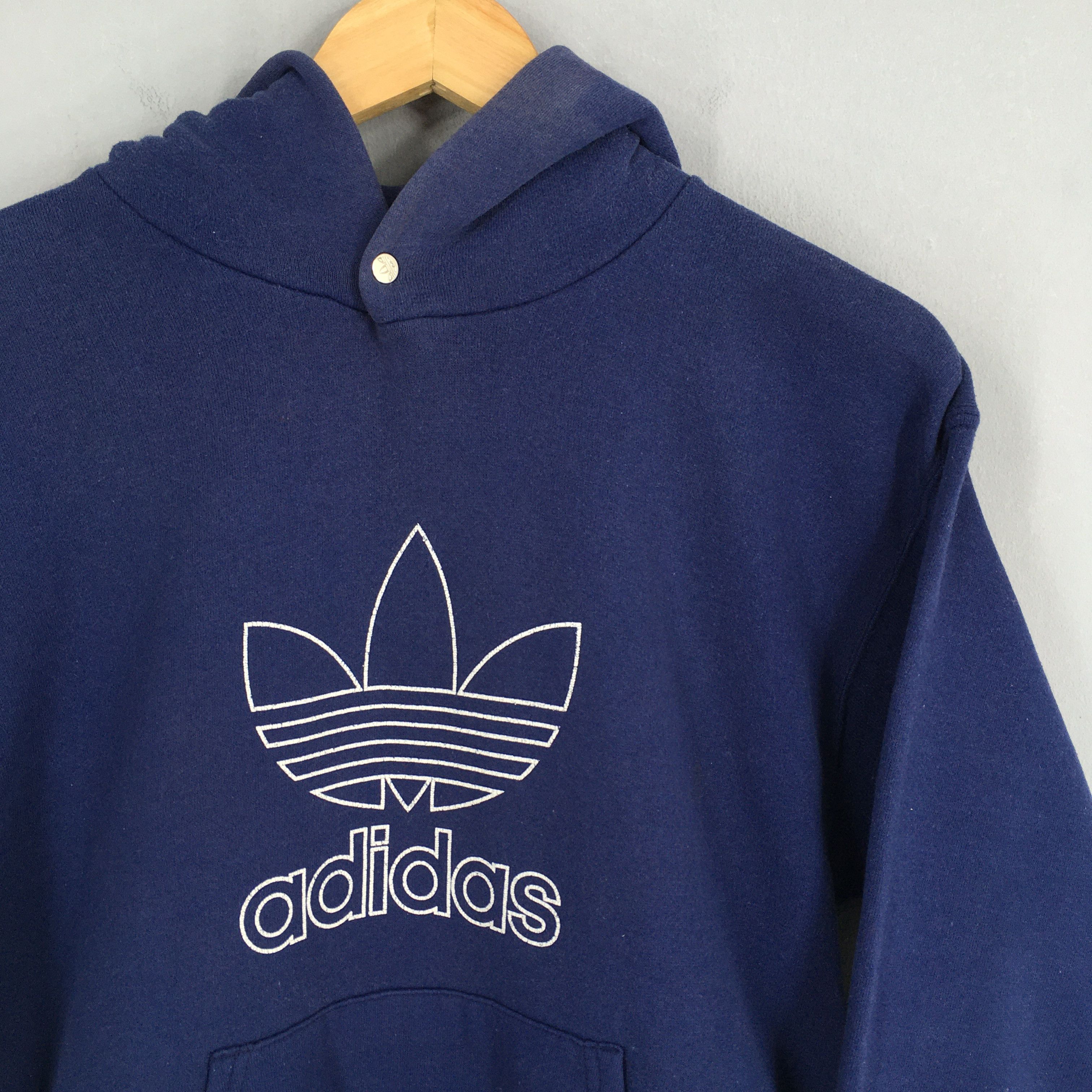 Adidas × Vintage Vintage 90s Adidas Trefoil Ladies Hoodie Sweater Small Size US S / EU 44-46 / 1 - 2 Thumbnail
