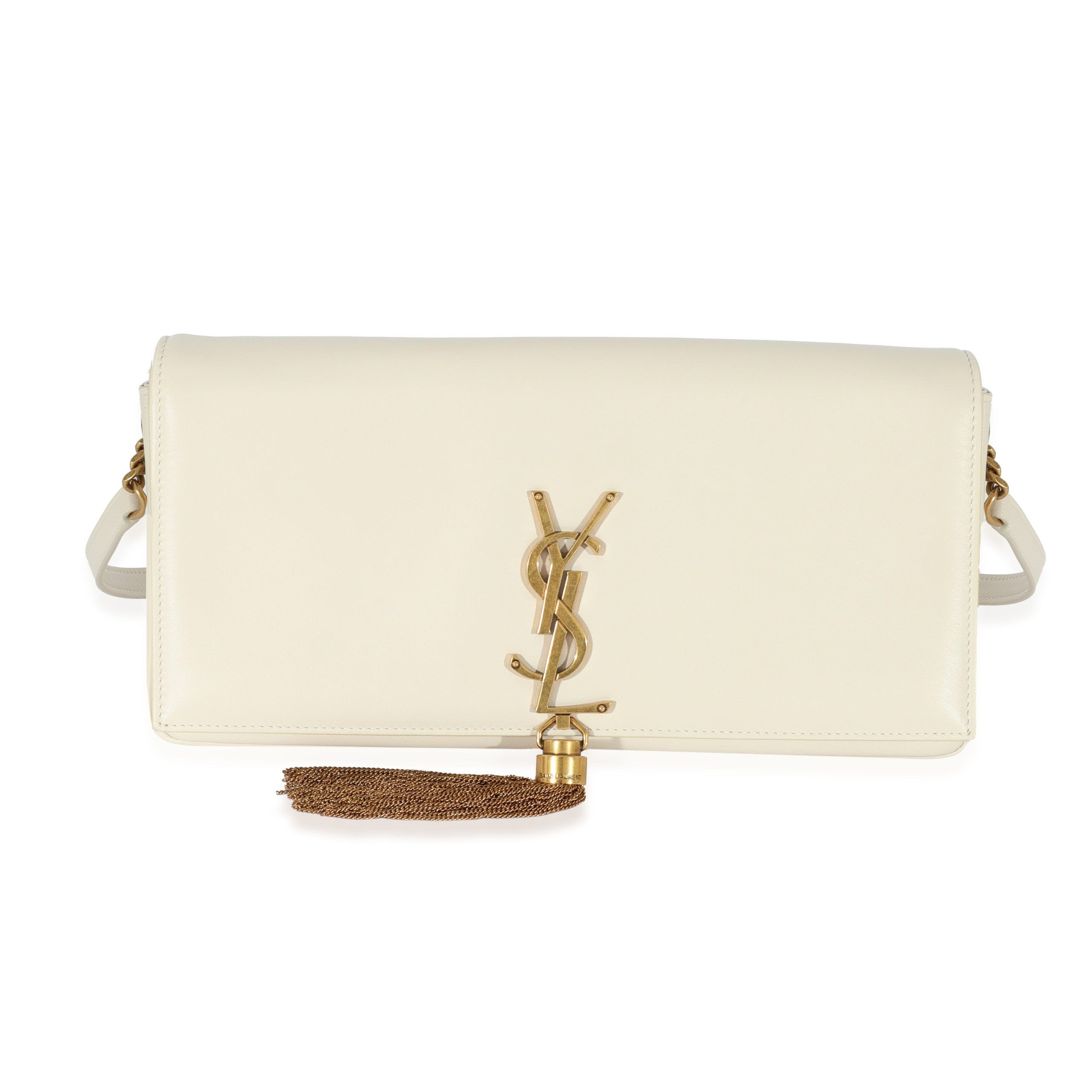 image of YVES Saint Laurent Kate 99 Tassel in White, Women's