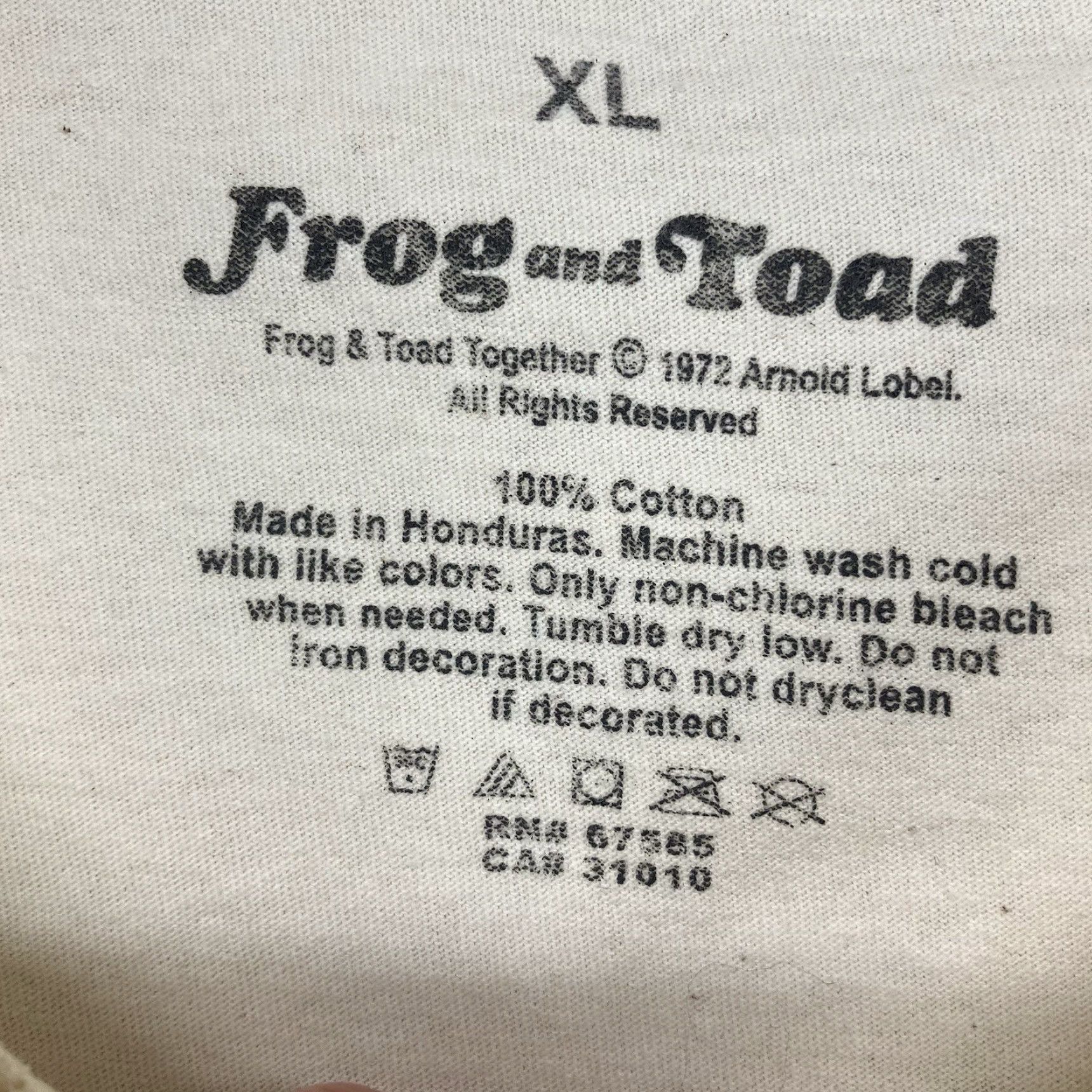 Vintage Frog And Toad T Shirt Frog And Toad Graphic Print Mens XL Beige 70s Retro Classic Friends Animals All Cotton Crew Neck Short Sleeve Size US XL / EU 56 / 4 - 4 Thumbnail