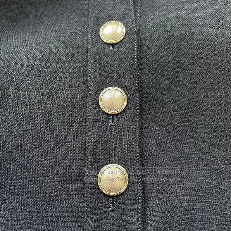 Saint Laurent Paris Saint Laurent Paris Solid Color Pointed Collar Long-sleeve Size XS / US 0-2 / IT 36-38 - 3 Thumbnail