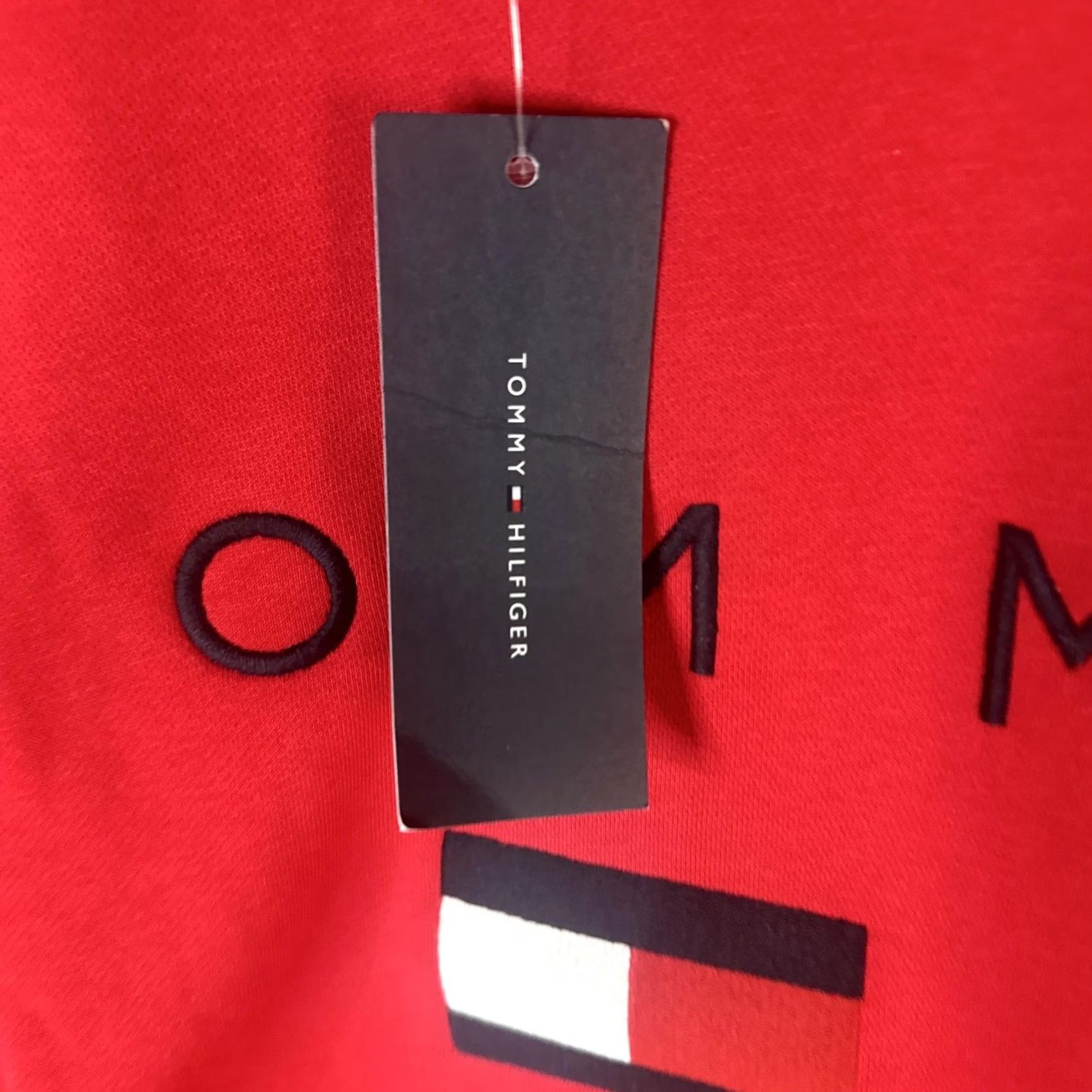 Tommy Hilfiger Tommy Hilfiger Sweatshirt Mens 2XL Red Big Flag Logo Crewneck Pullover Fleece Shirt Size US XXL / EU 58 / 5 - 7 Thumbnail