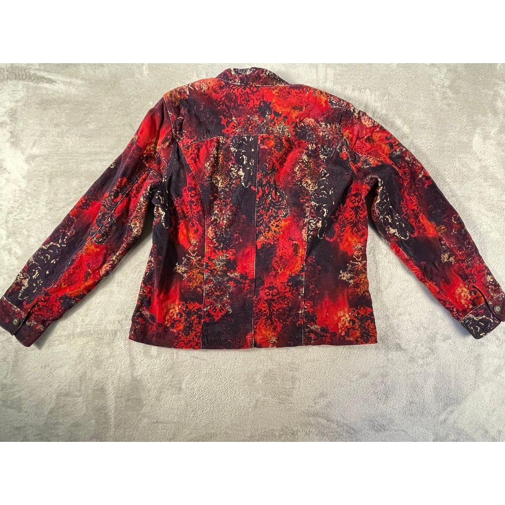 Other Christopher & Banks Womens Red Corduroy Blazer Size Medium Size M / US 6-8 / IT 42-44 - 7 Thumbnail