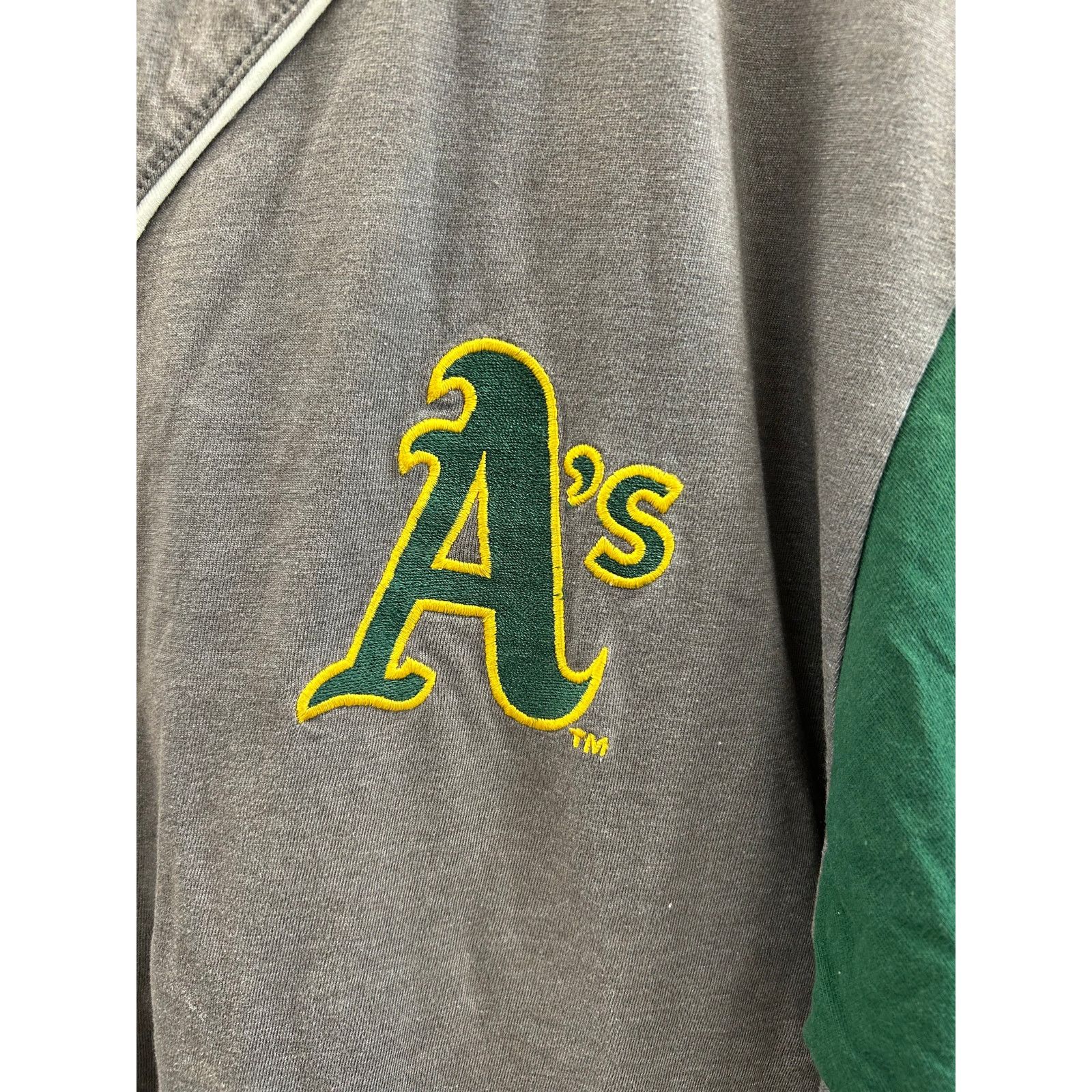 Logo Athletic vintage Oakland Athletics A's baseball cotton jersey Large Size US L / EU 52-54 / 3 - 4 Thumbnail