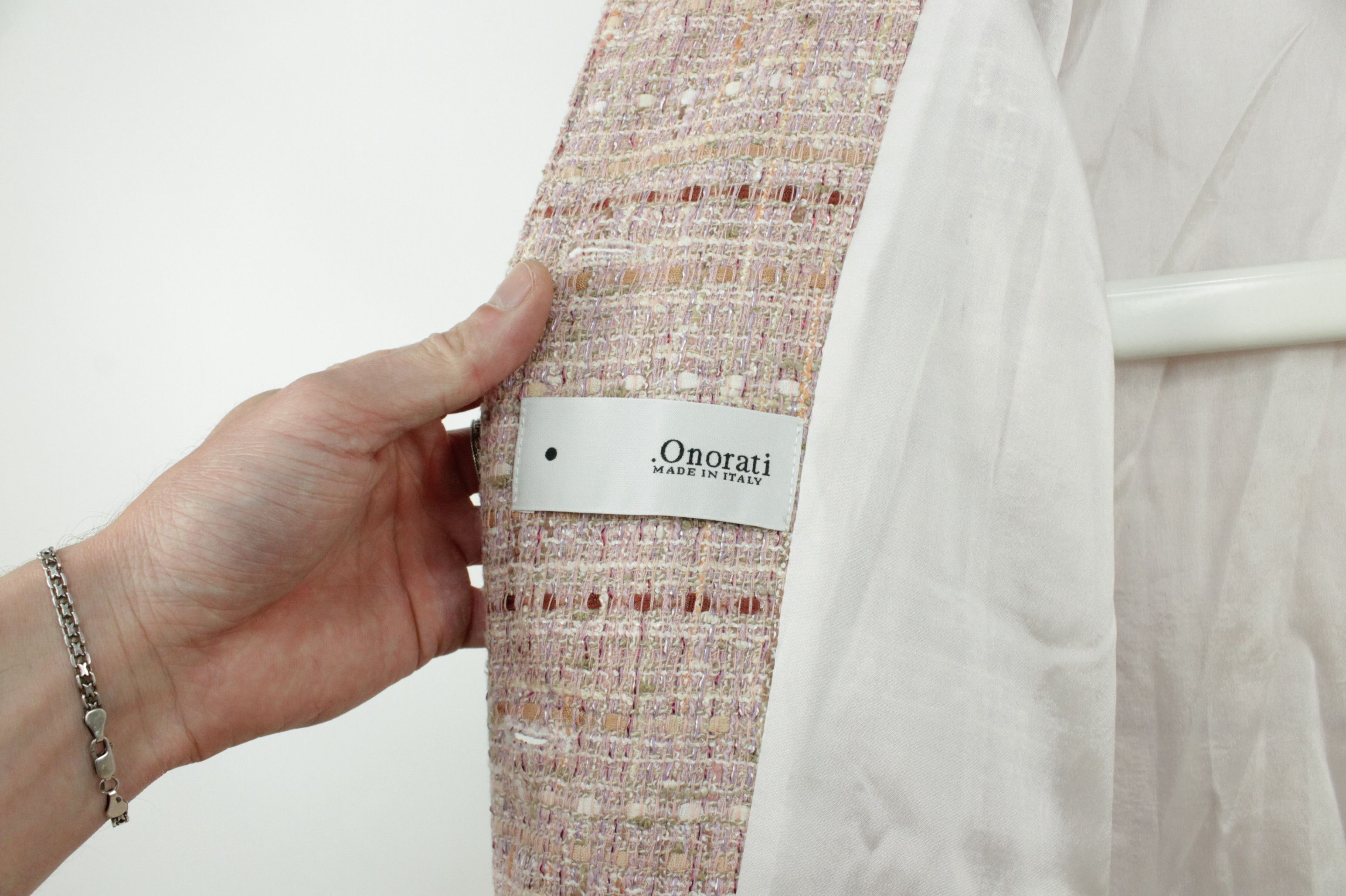 Other Beautiful Onorati Multicolor Knit Blazer Jacket Women's Size L / US 10 / IT 46 - 7 Thumbnail