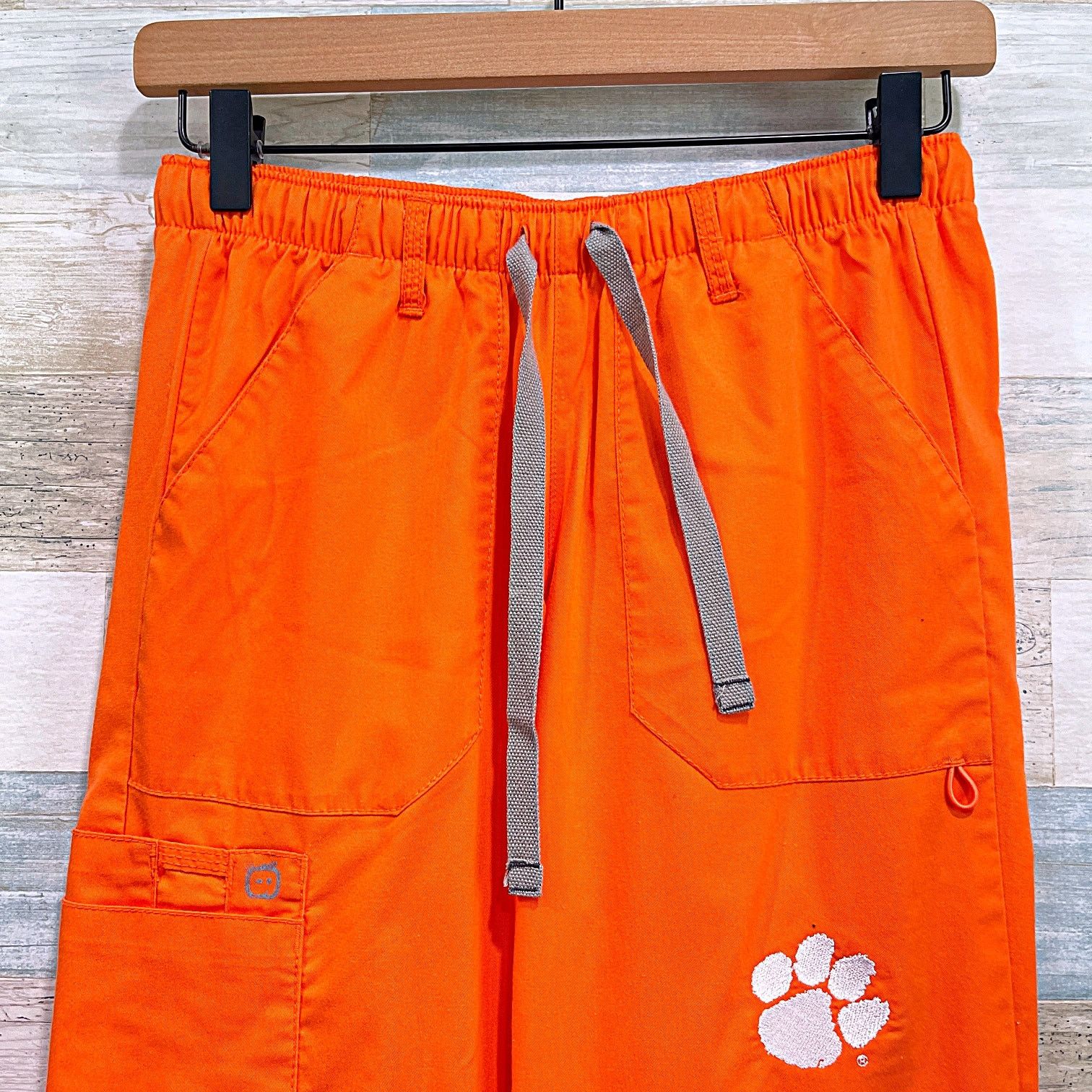 Koio Clemson Tigers WonderWink Cargo Scrub Pant Orange Nursing XS Size 24" / US 00 / IT 34 - 2 Thumbnail