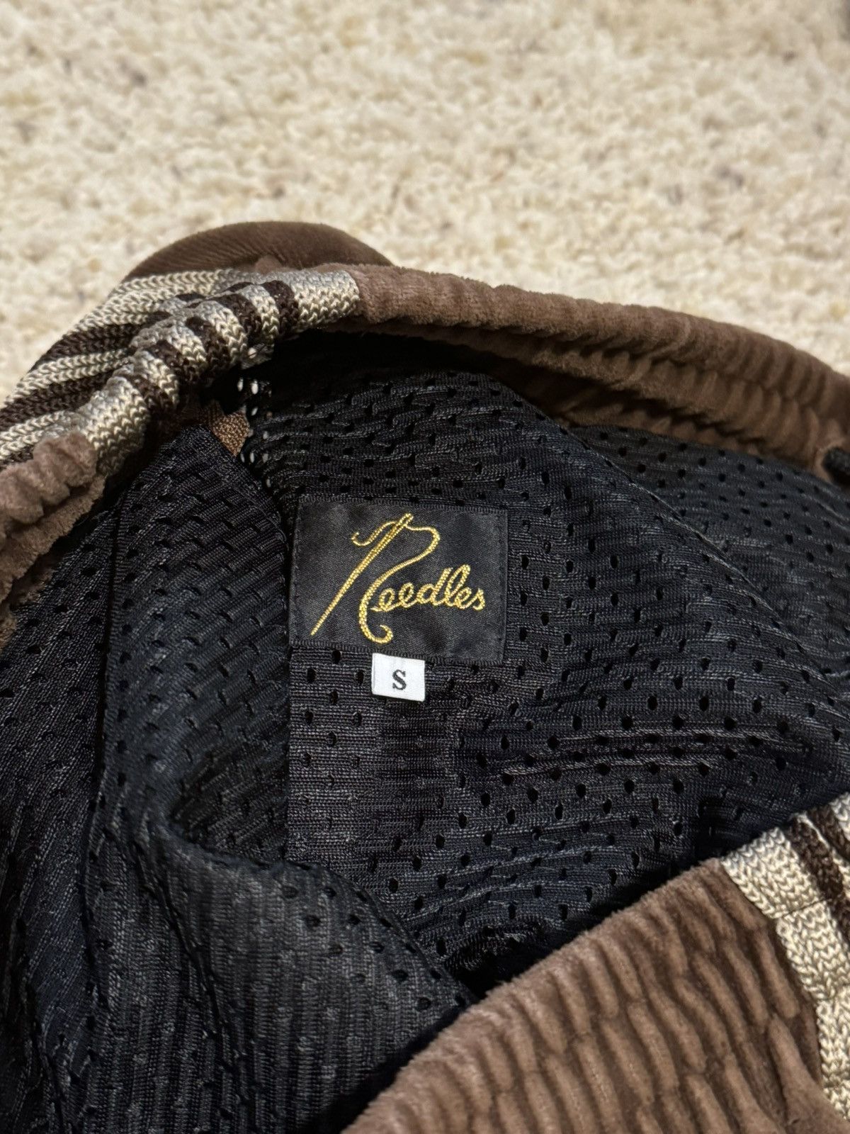 Needles Needles Velour/Velvet Trackpants - Brown Size US 30 / EU 46 - 5 Thumbnail