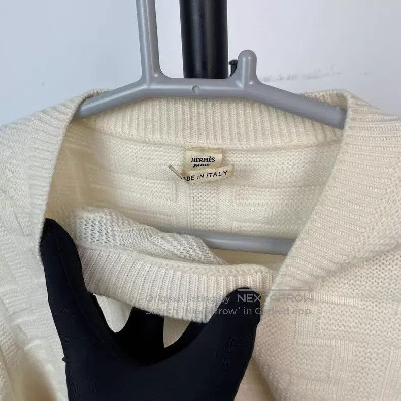 Hermes Hermes Sweater, White Size XS / US 0-2 / IT 36-38 - 7 Thumbnail