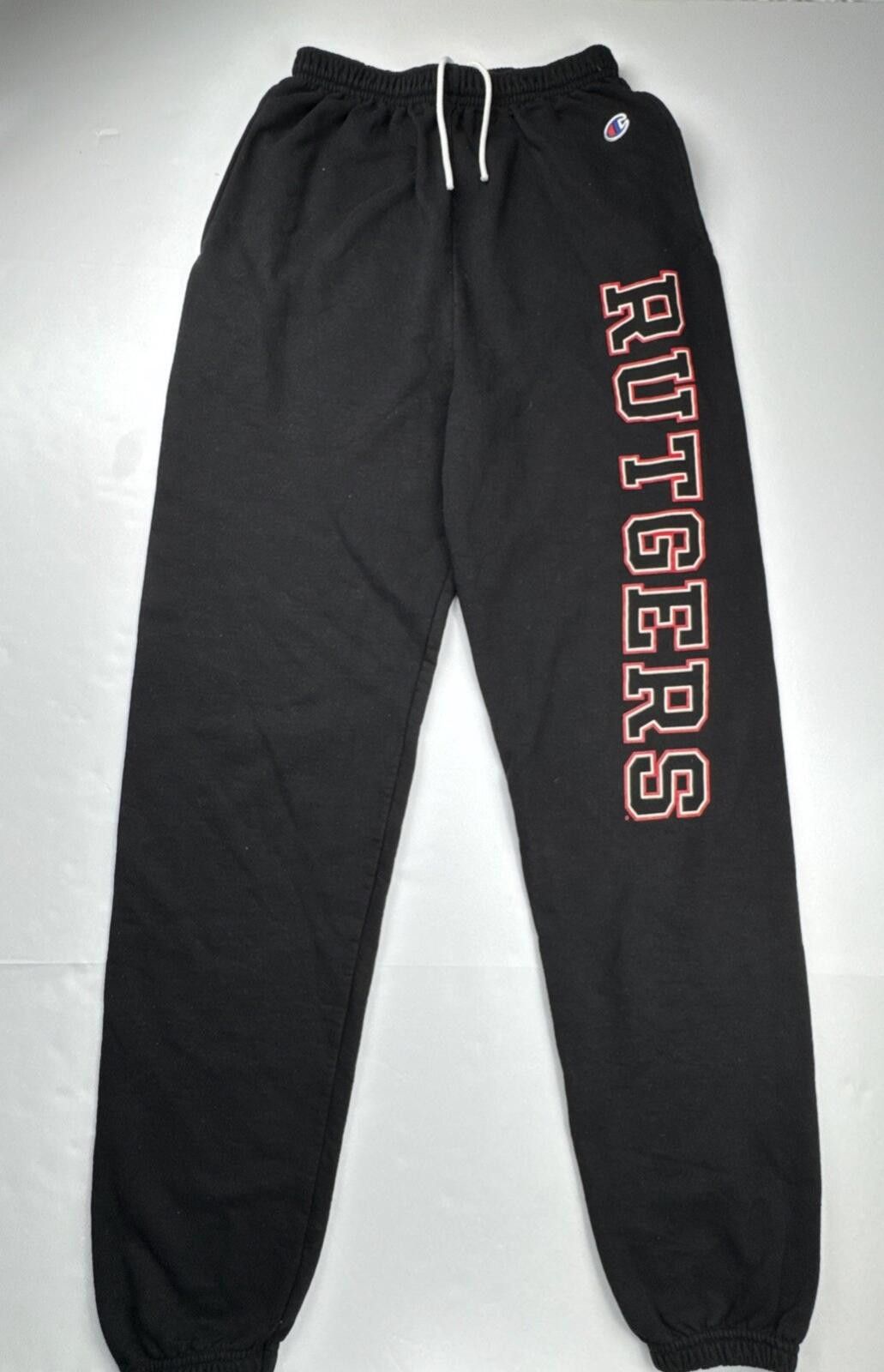 Champion Champion Rutgers Sweatpants Fleece Joggers Elastic Waist Med Size US 32 / EU 48 - 1 Thumbnail