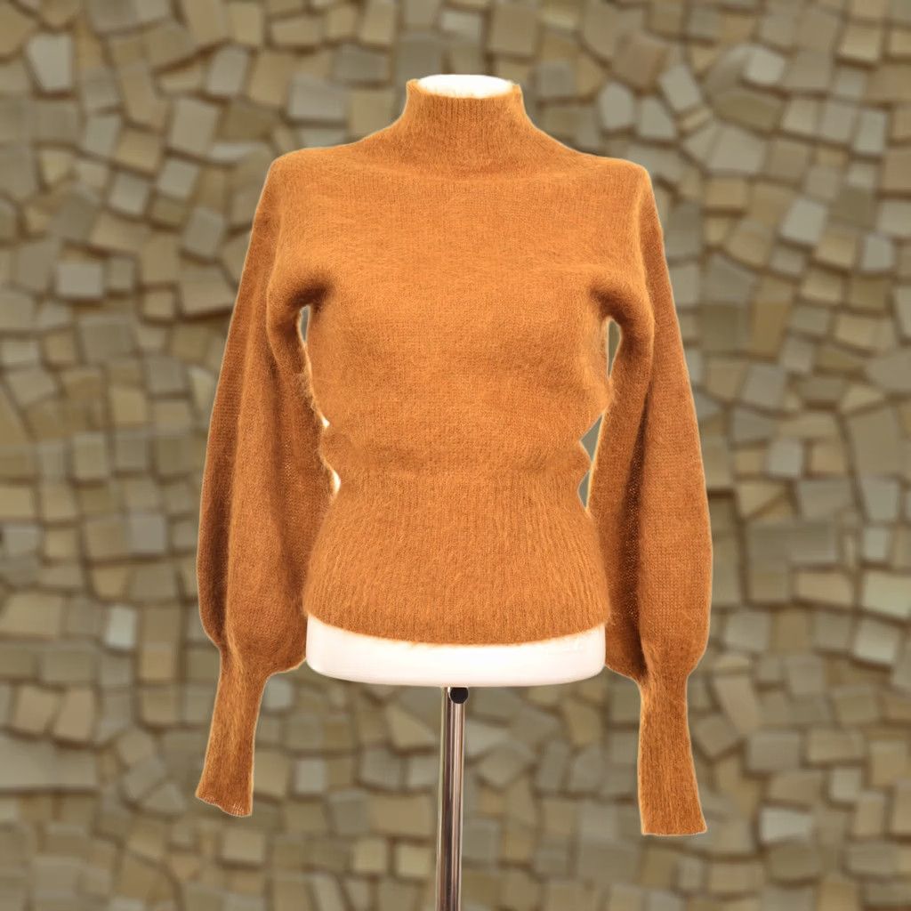 Zimmermann Zimmermann Sweater Mustard Mohair-Blend Size 0 Women Pullover Brown Adults-M? Size XS / US 0-2 / IT 36-38 - 1 Thumbnail