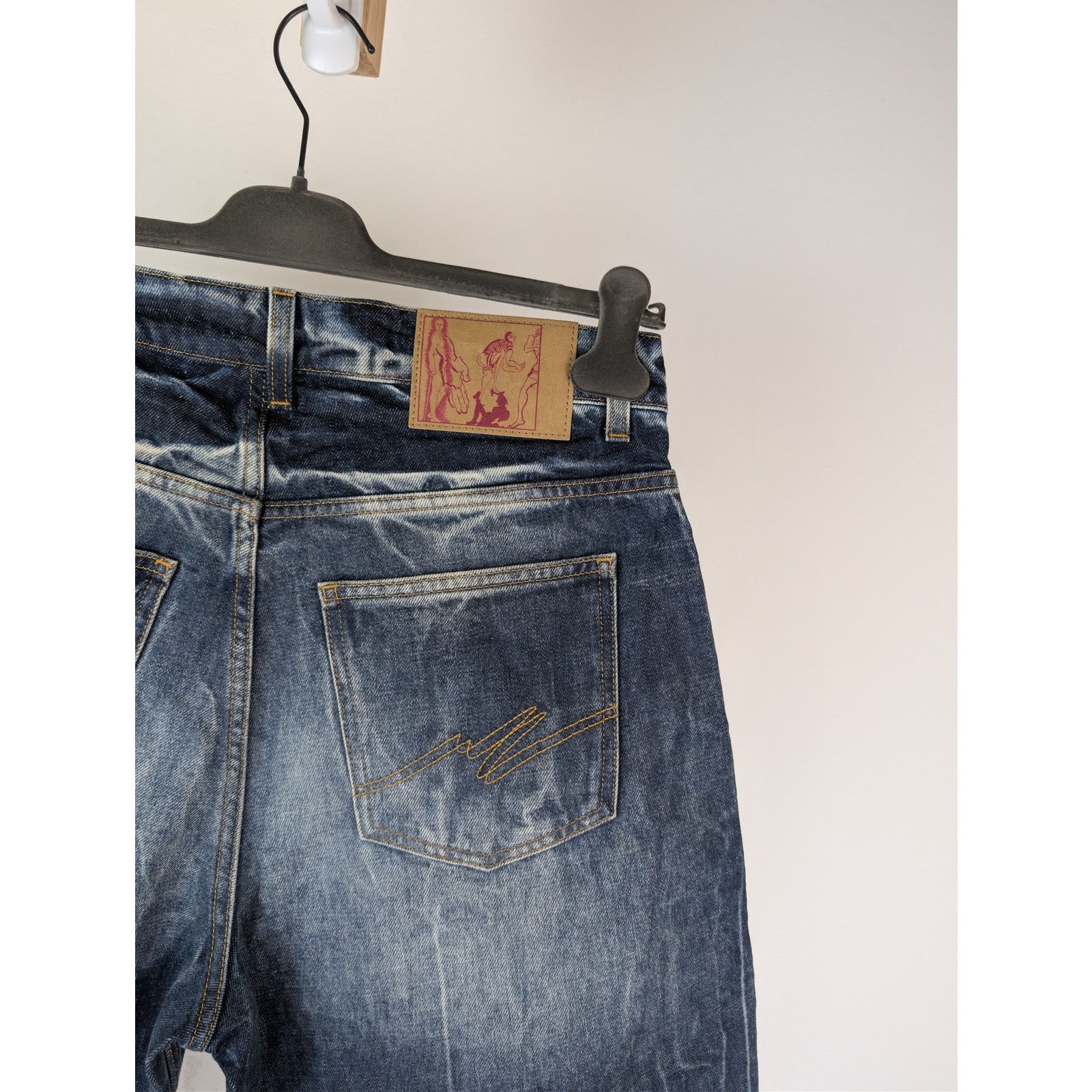 Martine Rose o1rshd1 Zip Denim Jean Short in Blue Acid Size US 32 / EU 48 - 12 Thumbnail