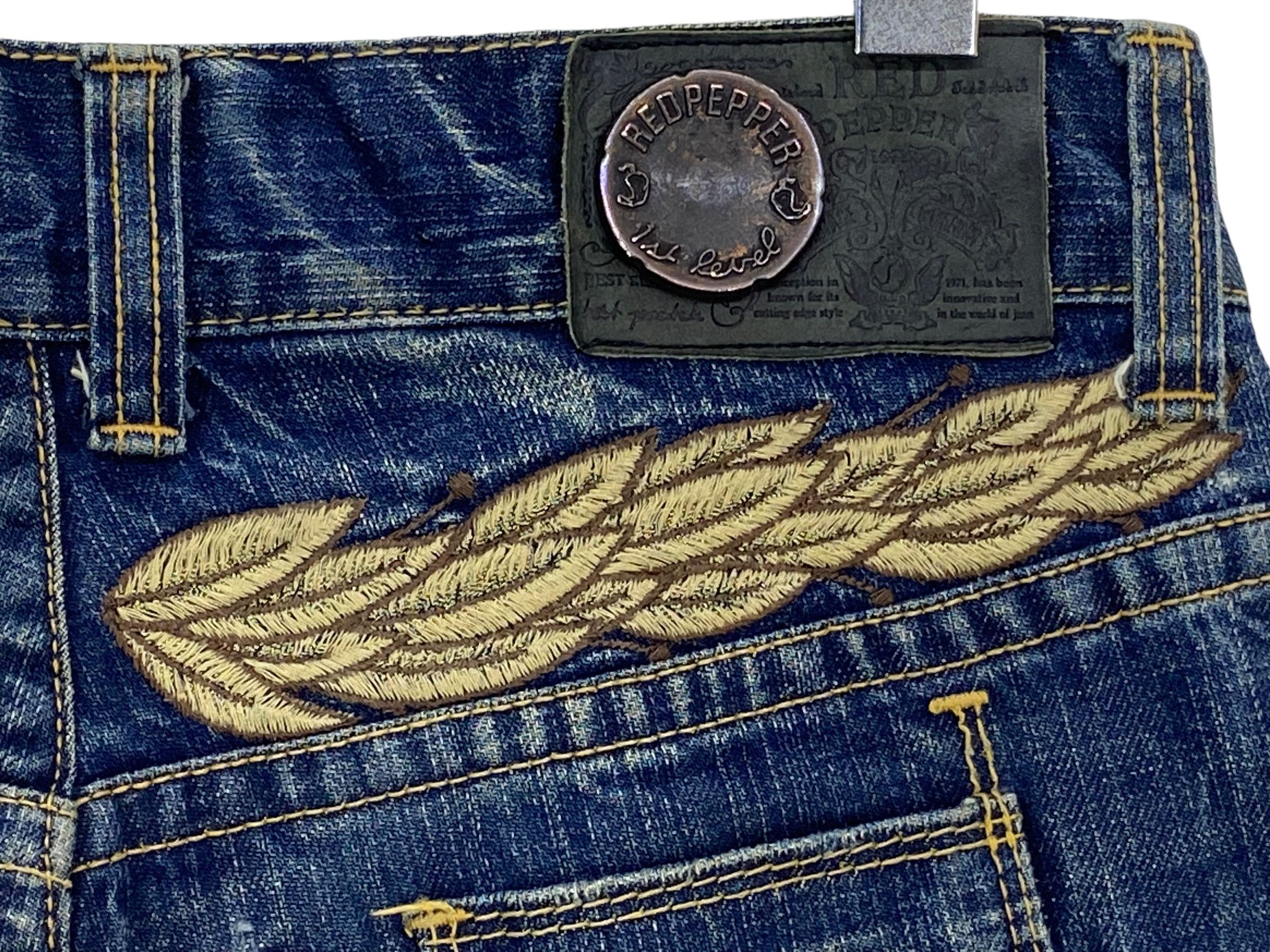 Japanese Brand × Rockstar Games Red Pepper Jeans Slim Jeans Embroided Jeans Size 30" / US 8 / IT 44 - 7 Thumbnail