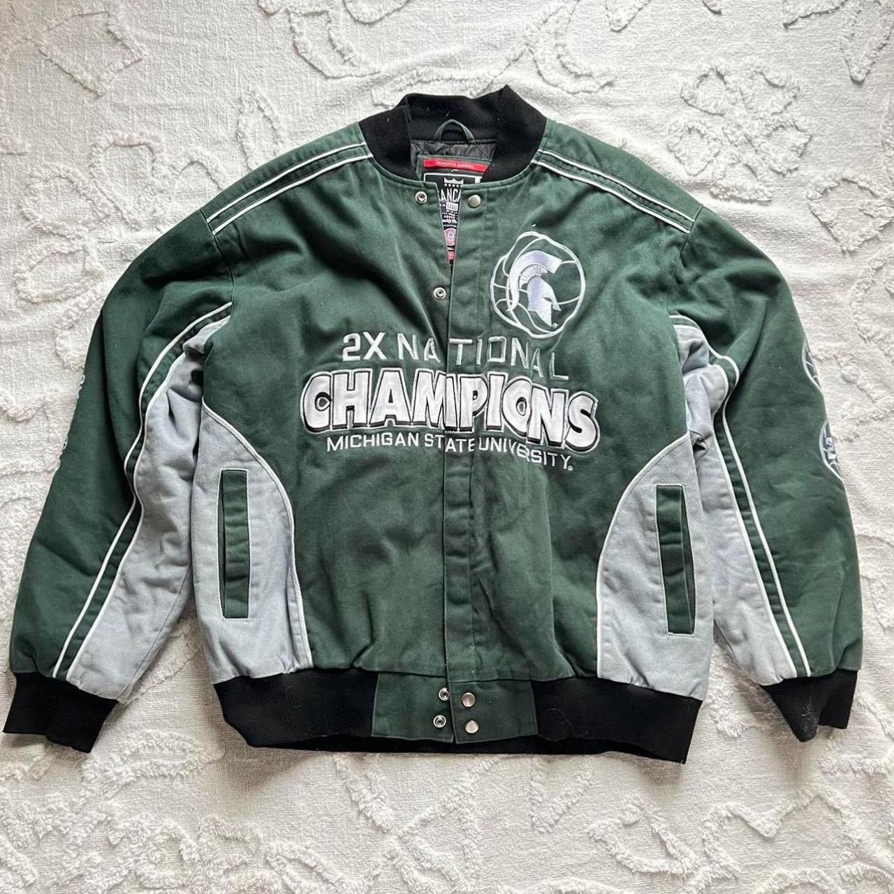 image of Michigan State Spartans Univ NCAA Vintage Varsity in Green, Men's (Size XL)