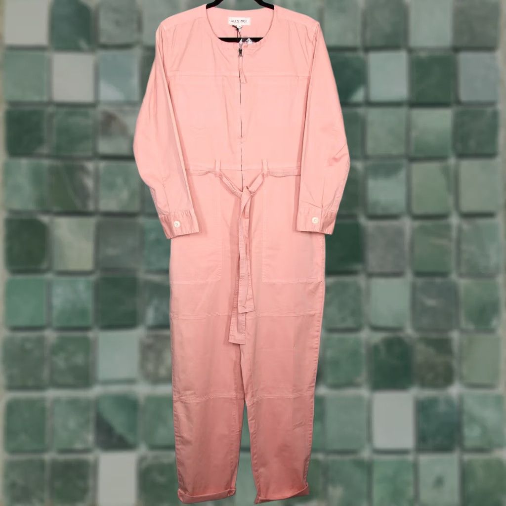 Alex Mill Alex Mill Jumpsuit Size S Misty Rose Long Sleeve Utility Cotton Twill Casual Women Belt Size S / US 4 / IT 40 - 1 Thumbnail