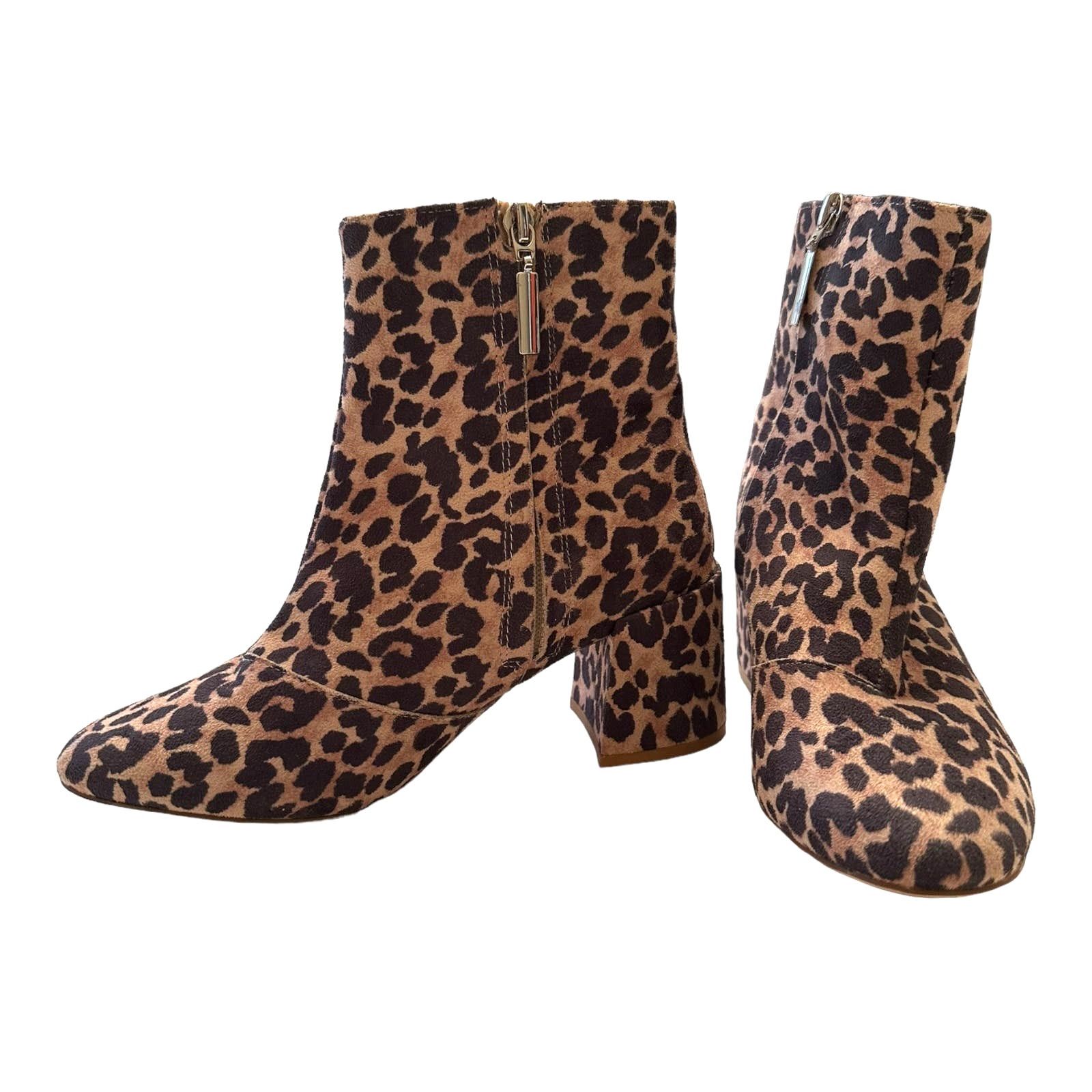 Urban Outfitters Urban Outfitters animal print block heel booties size 7 Size US 7 / EU 40 - 1 Thumbnail